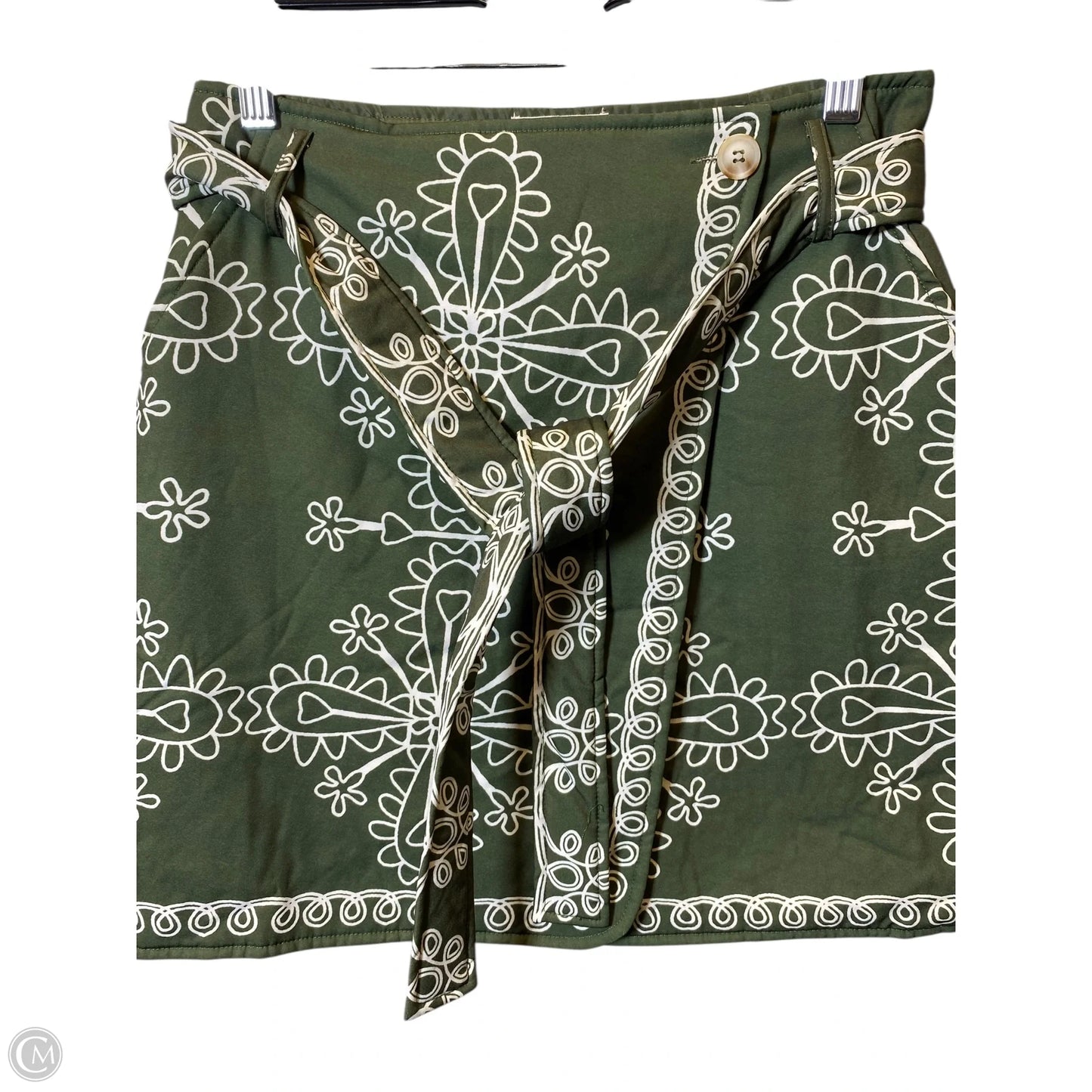 Skirt Mini & Short By Sunday Up In Green & Tan, Size: S