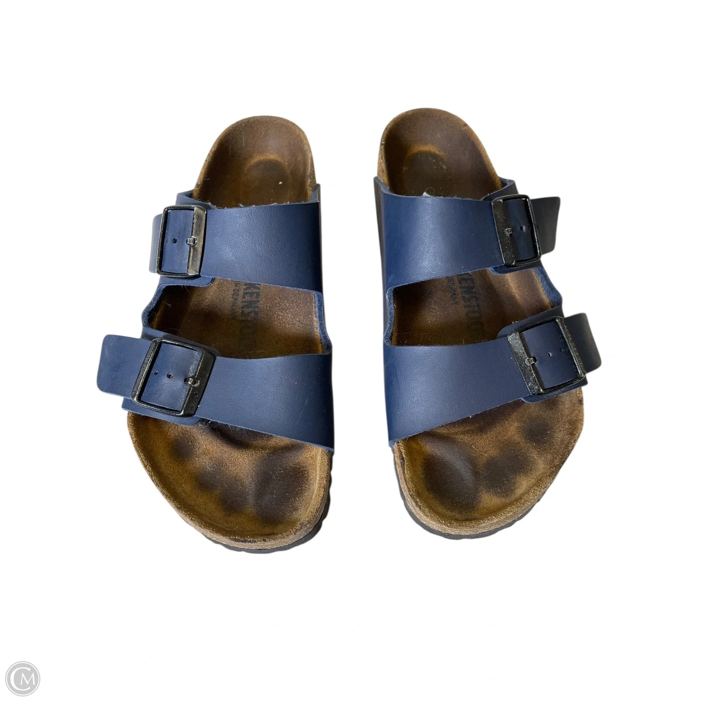 Sandals Flats By Birkenstock In Navy, Size: 8.5