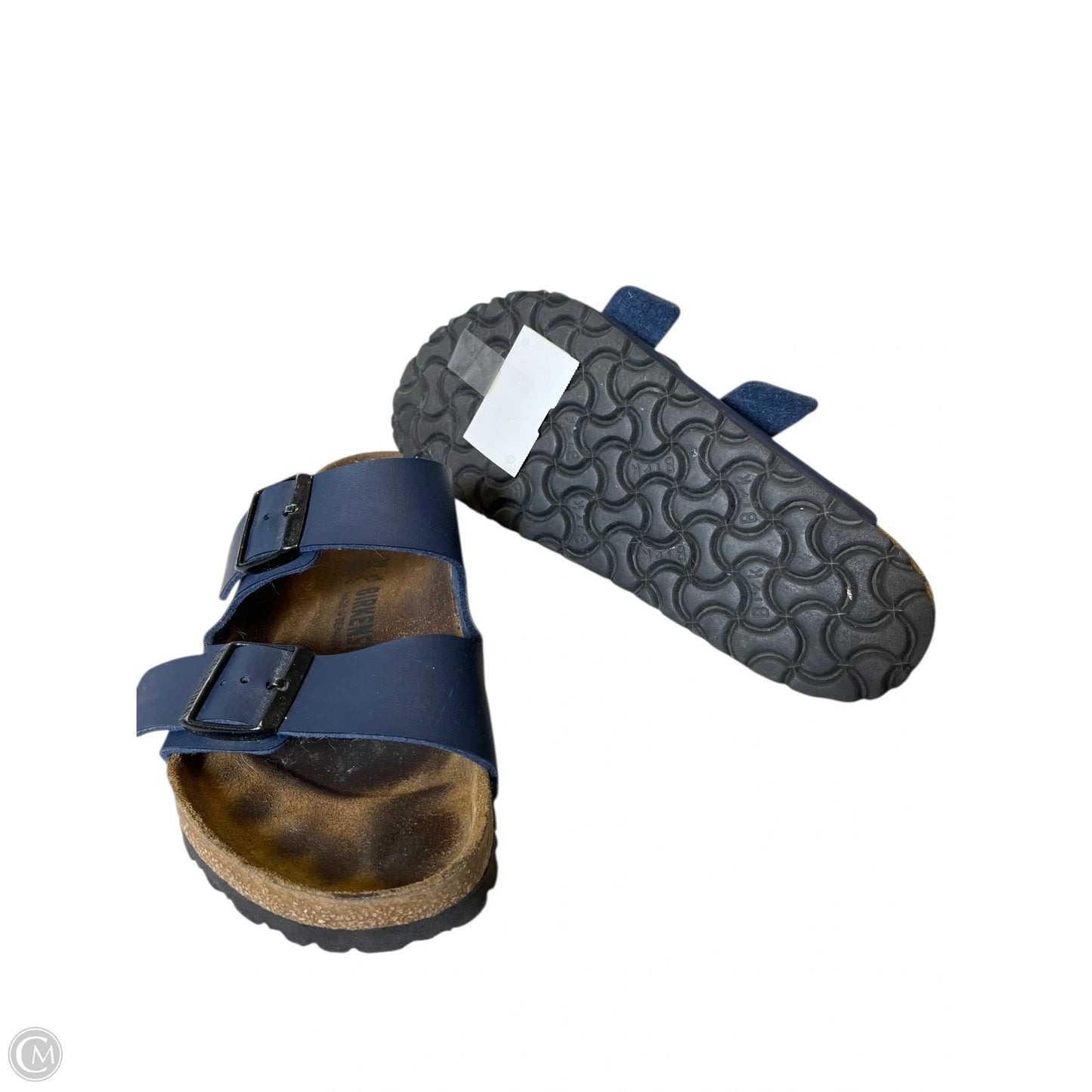 Sandals Flats By Birkenstock In Navy, Size: 8.5