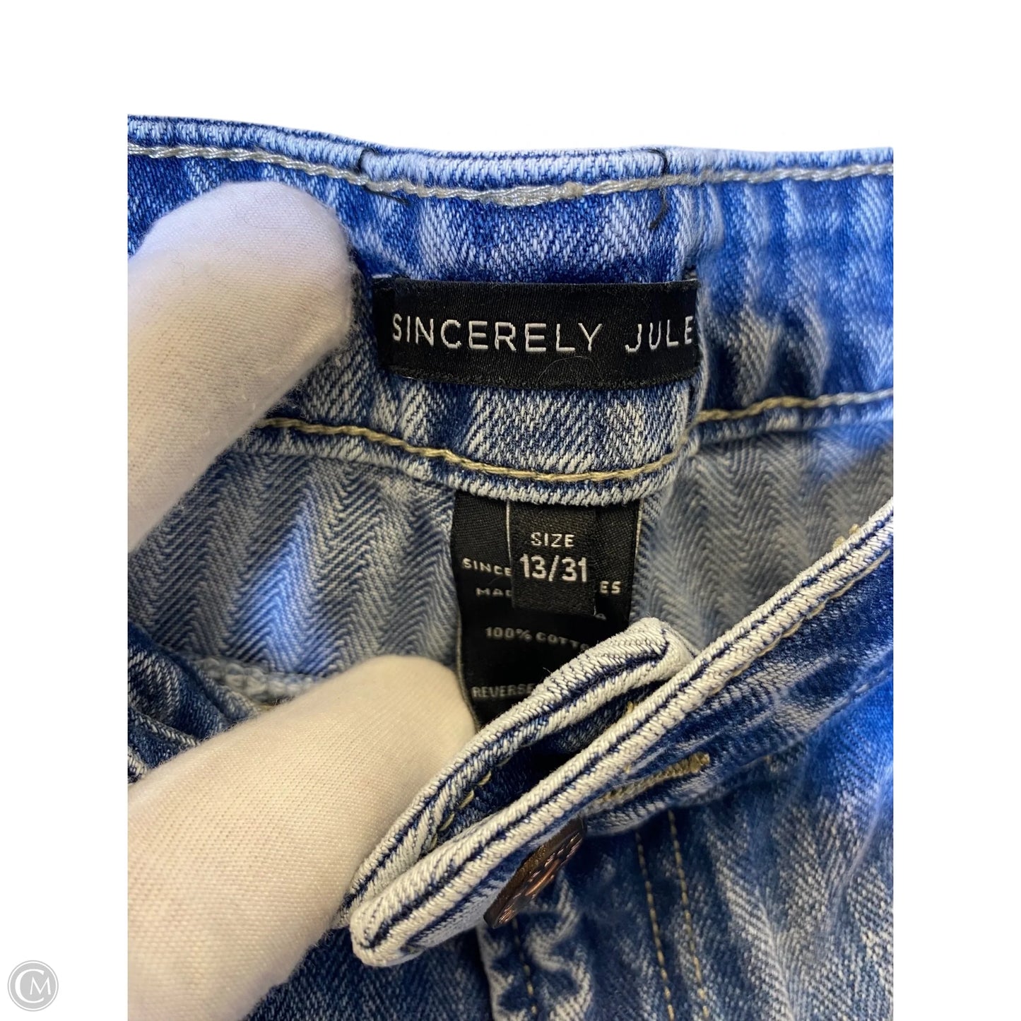 Jeans Straight By Sincerely Jules In Blue Denim, Size: 12