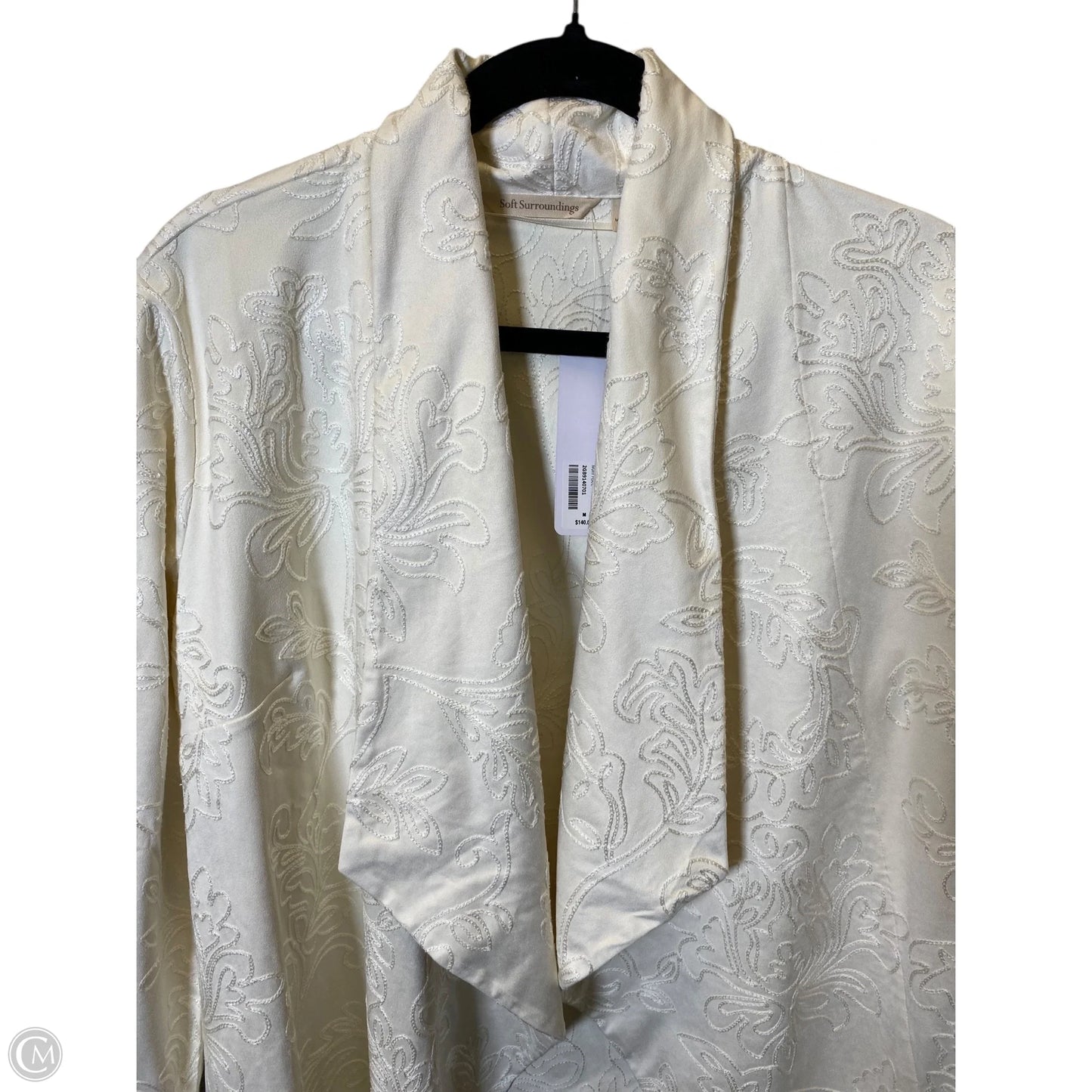 Jacket Moto By Soft Surroundings In Cream, Size: M