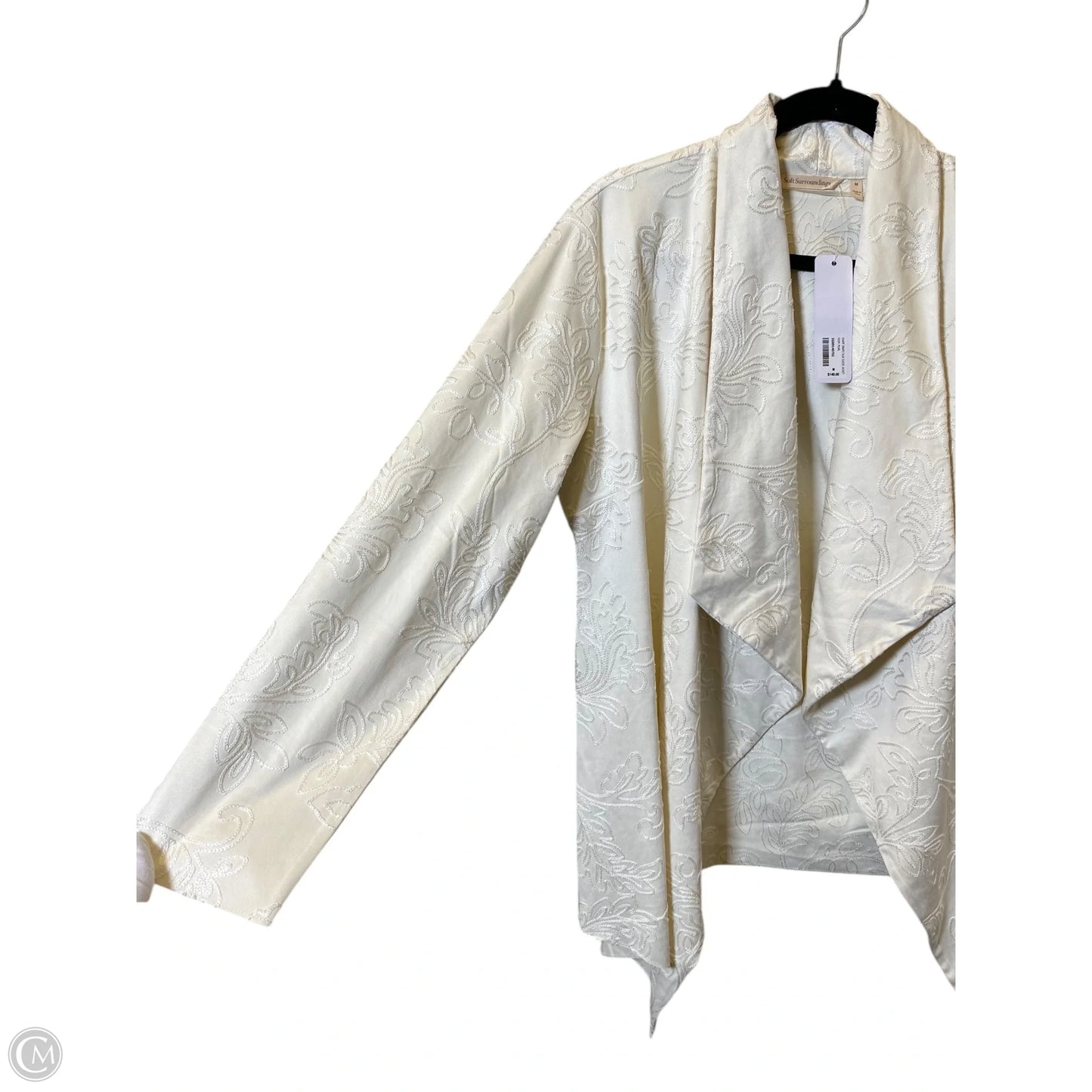 Jacket Moto By Soft Surroundings In Cream, Size: M