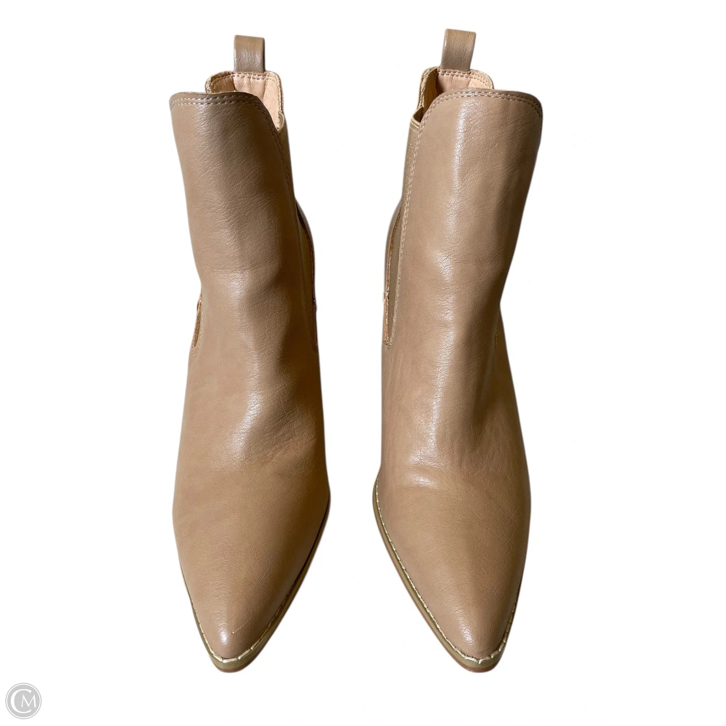 Boots Ankle Heels By Oasis Society In Beige, Size: 9