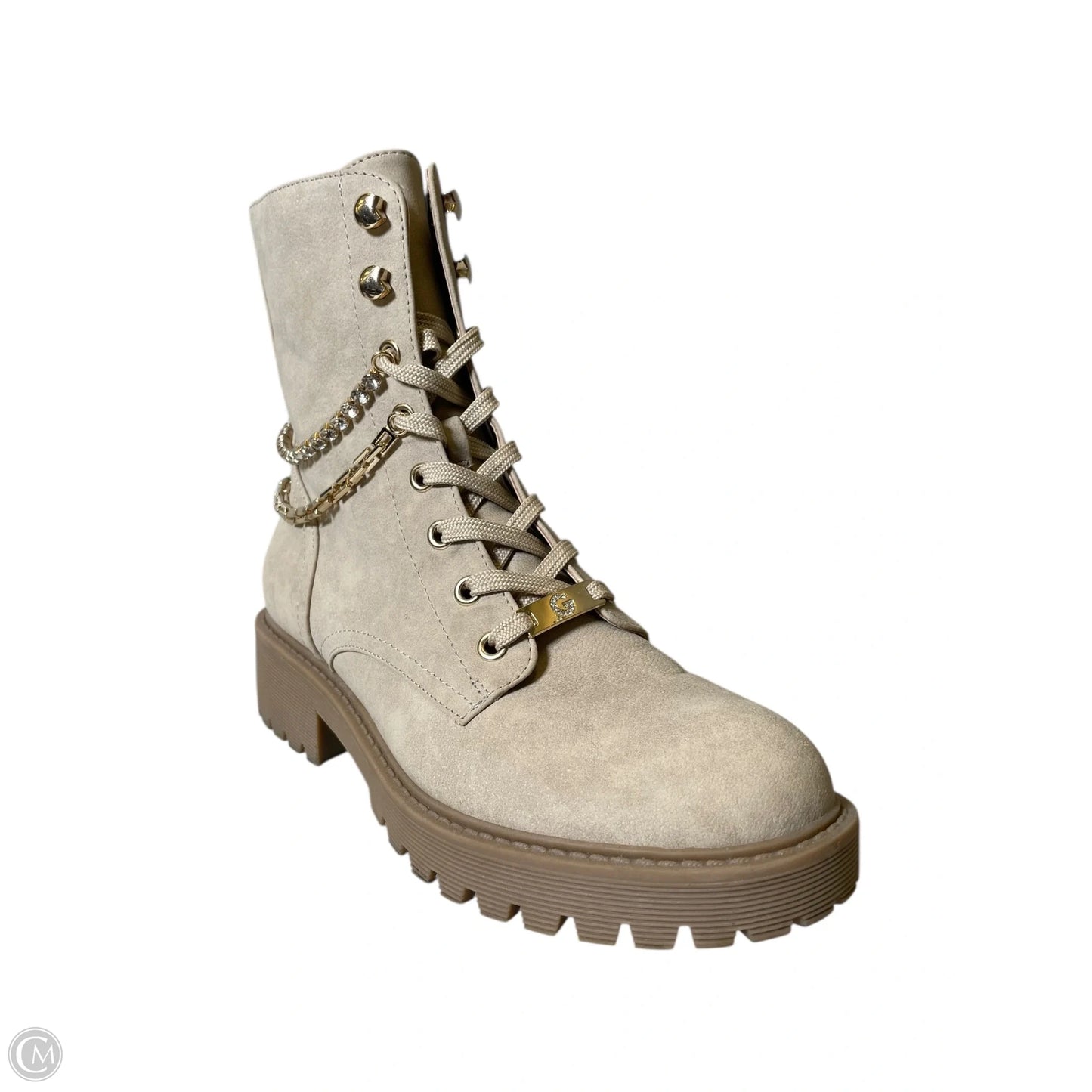 Boots Combat By Clothes Mentor In Beige, Size: 7.5
