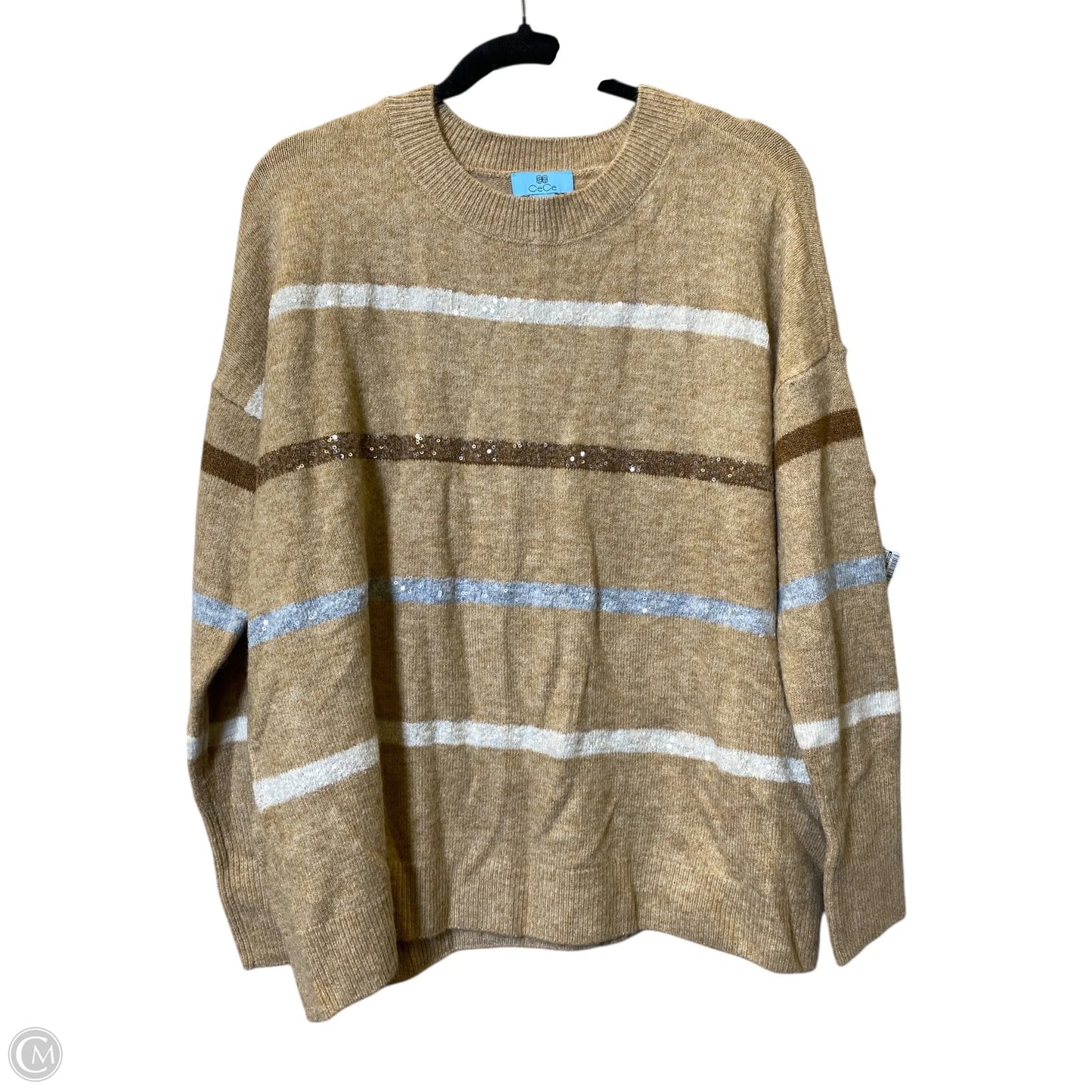 Sweater By Cece In Striped Pattern, Size: M