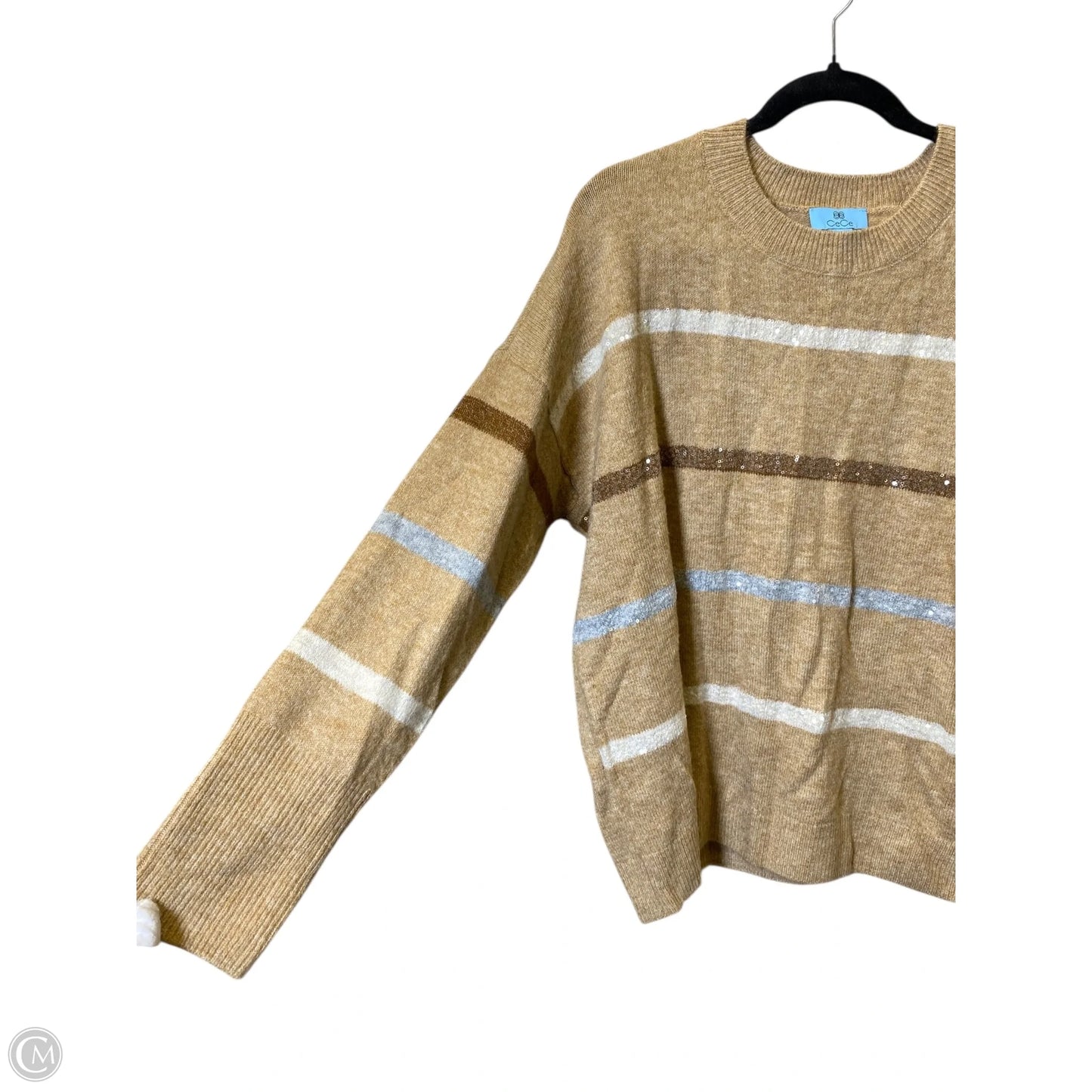 Sweater By Cece In Striped Pattern, Size: M