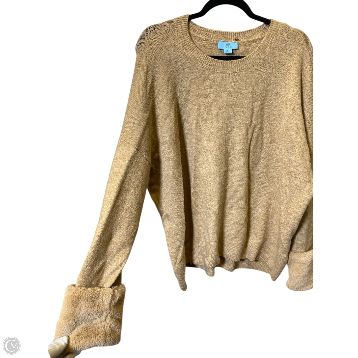 Sweater By Cece In Tan, Size: L
