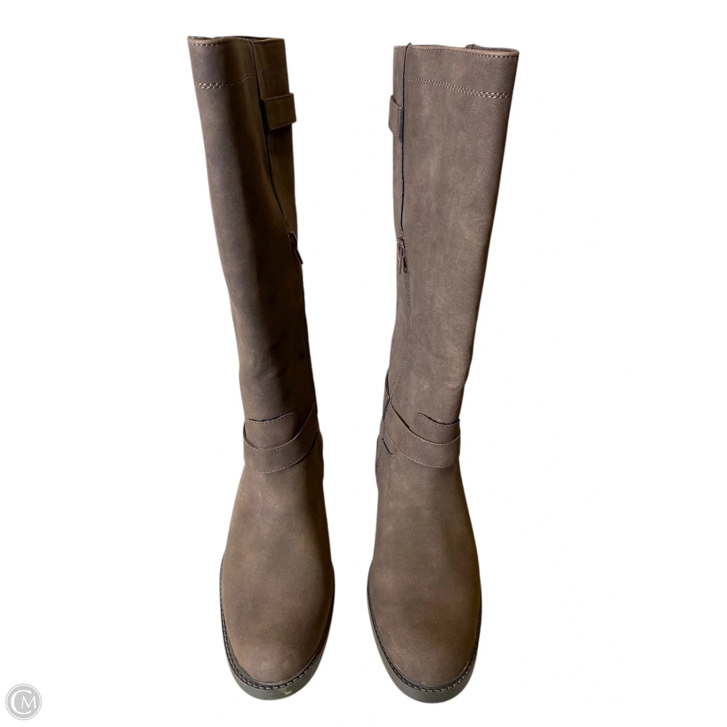 Boots Knee Flats By Kelly And Katie In Brown, Size: 10