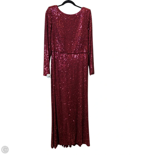 Dress Casual Maxi By Eliza J In Maroon, Size: 14