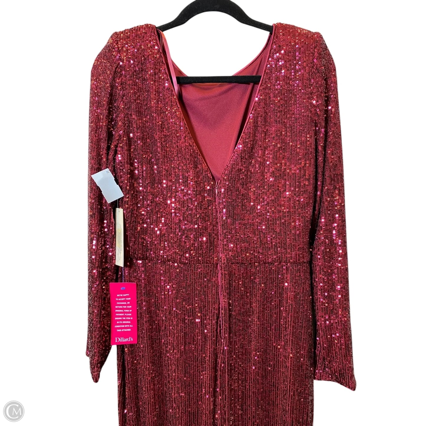 Dress Casual Maxi By Eliza J In Maroon, Size: 14