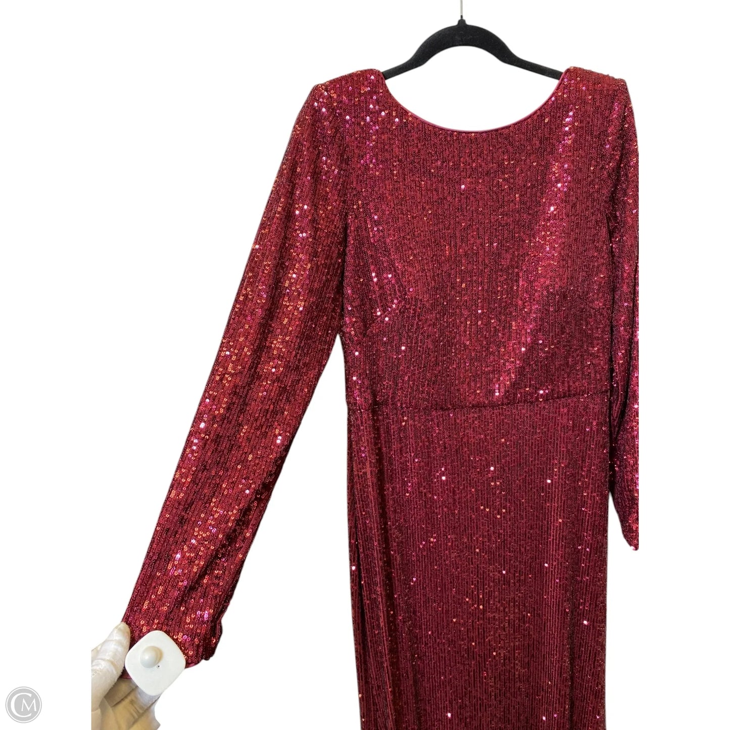 Dress Casual Maxi By Eliza J In Maroon, Size: 14