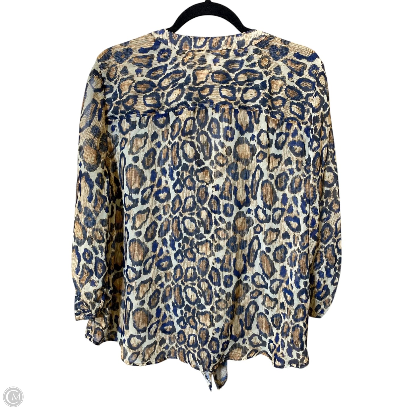 Top Long Sleeve By Chicos In Animal Print, Size: L