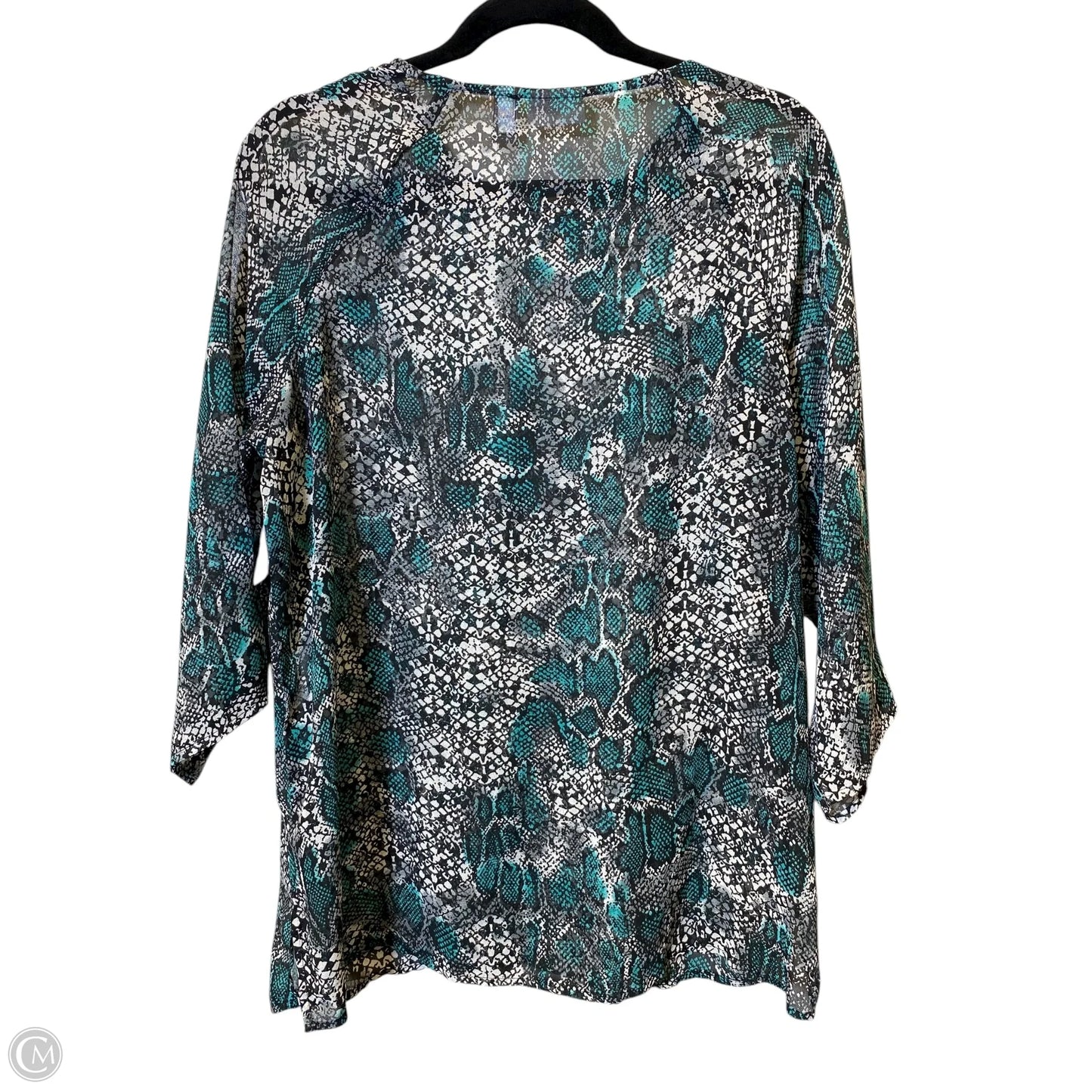 Top Long Sleeve By Chicos In Animal Print, Size: L