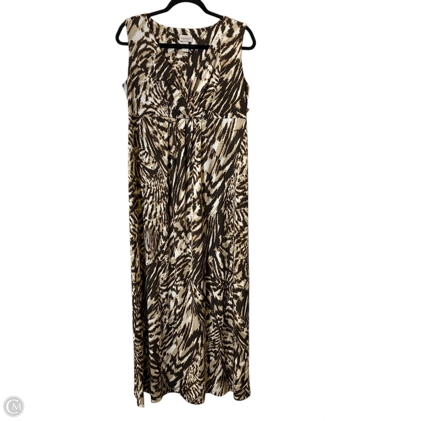 Dress Casual Maxi By Chicos In Brown, Size: M