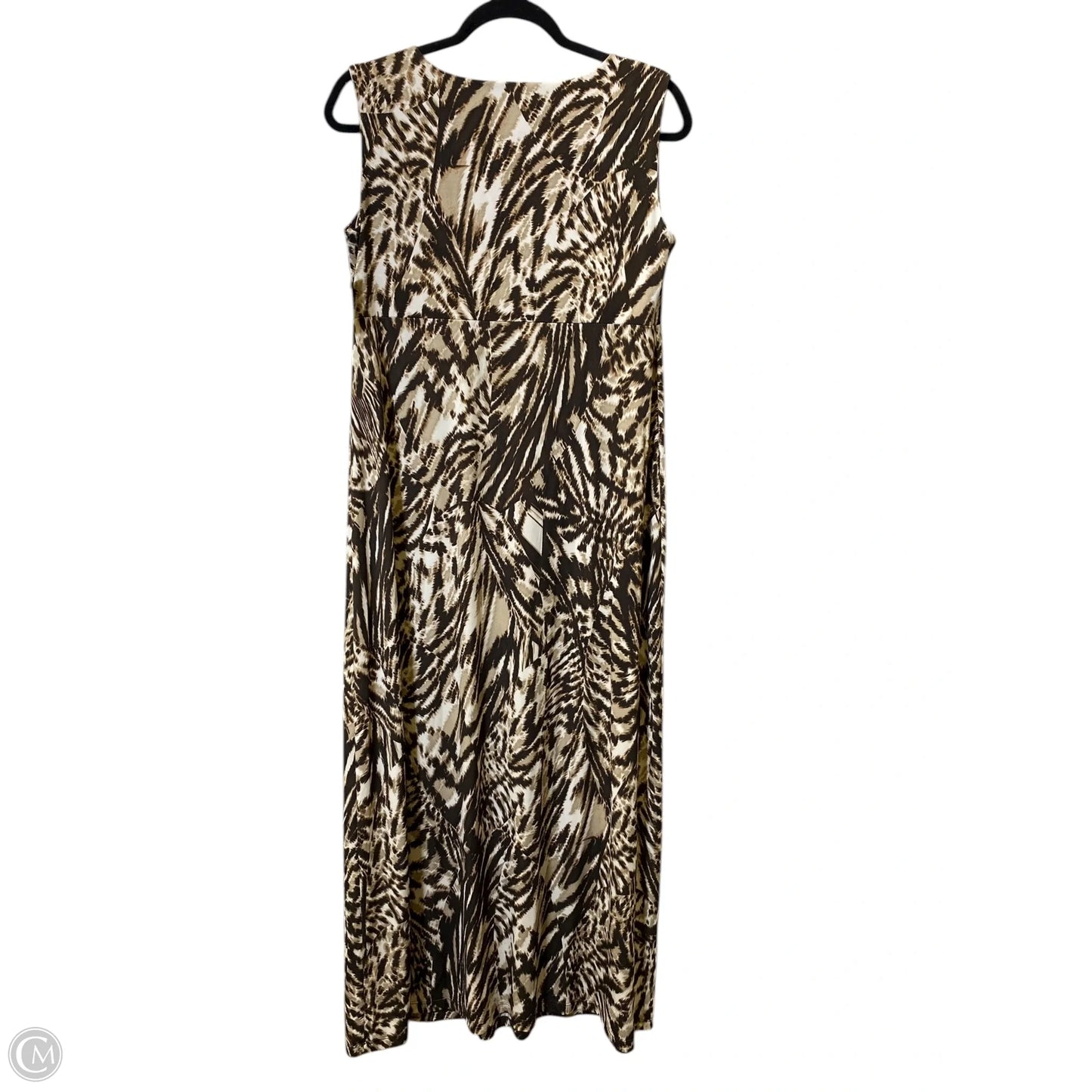 Dress Casual Maxi By Chicos In Brown, Size: M