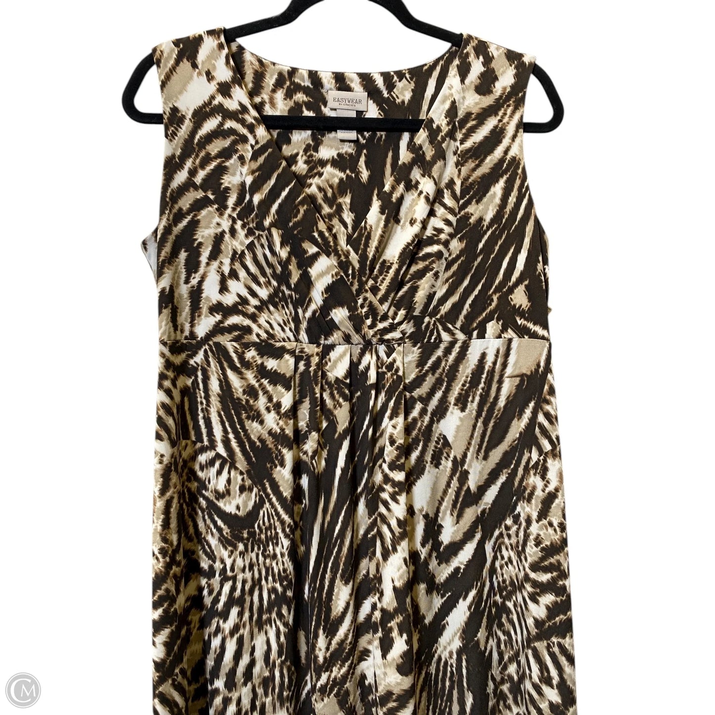 Dress Casual Maxi By Chicos In Brown, Size: M