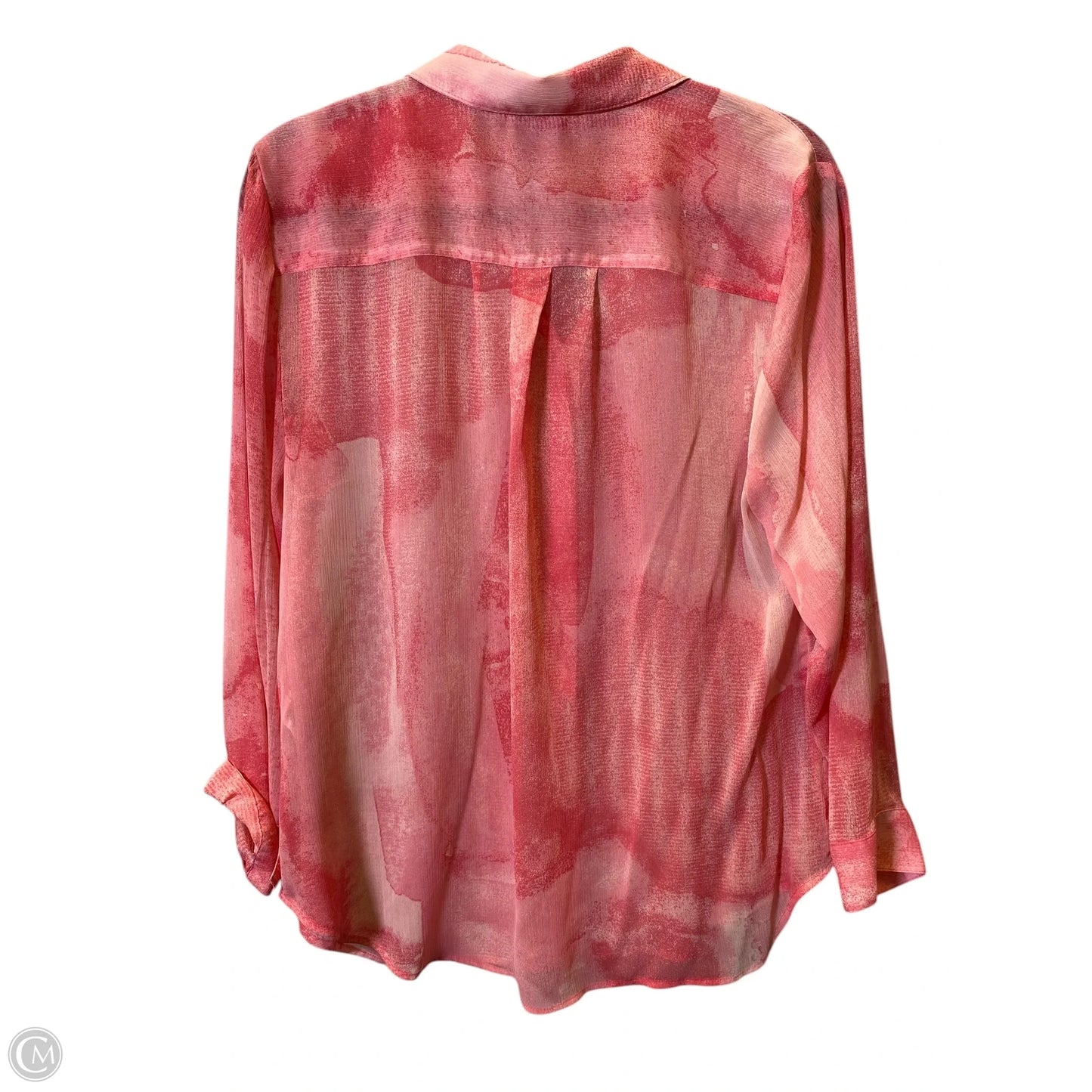 Top Long Sleeve By Chicos In Pink, Size: L