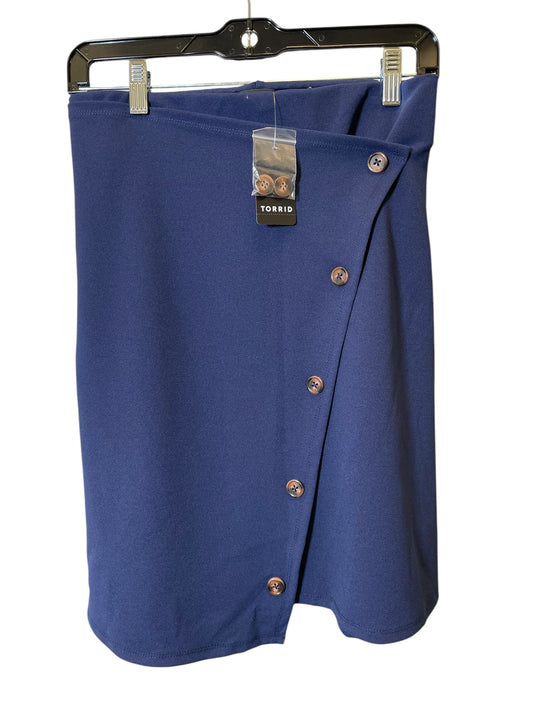 Skort By Torrid In Blue, Size: 20