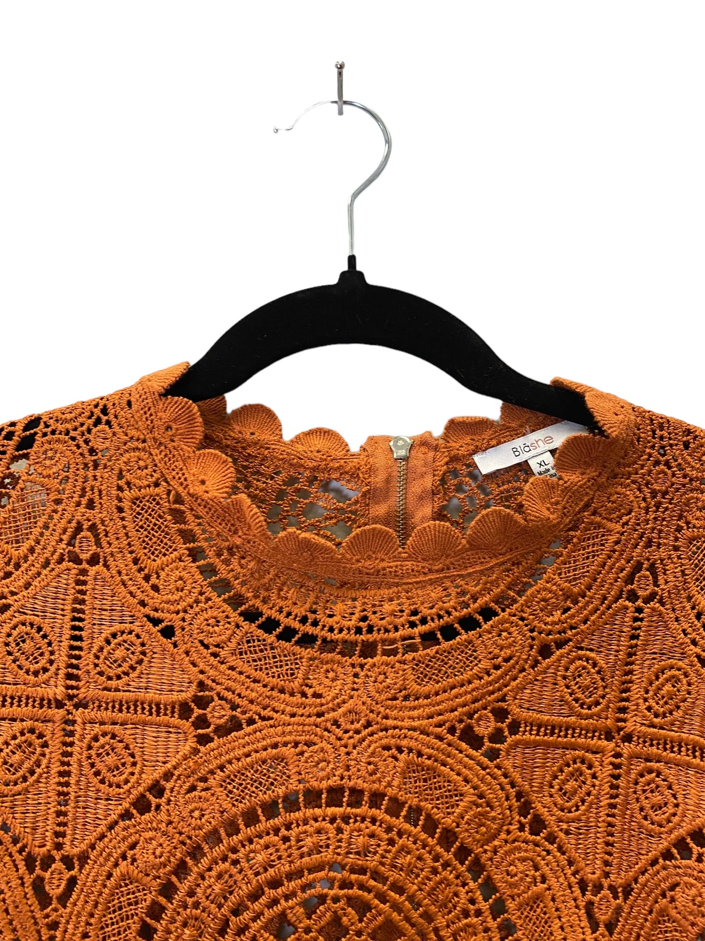 Brown Top Long Sleeve Cmc, Size Xl