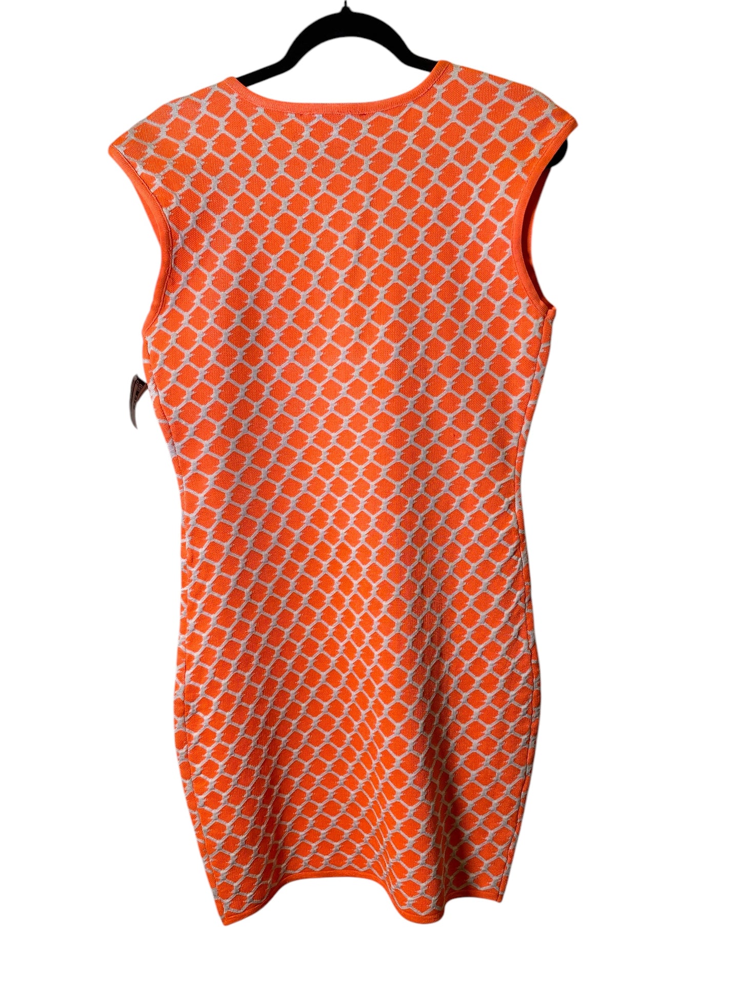 Dress Casual Midi By Cmc In Orange, Size: L