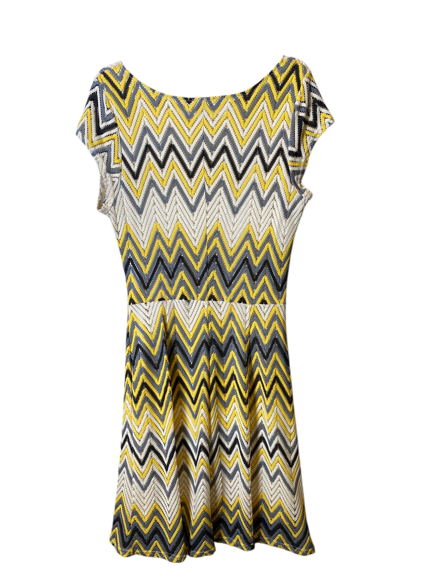 Dress Casual Midi By Sharagano In Yellow, Size: L