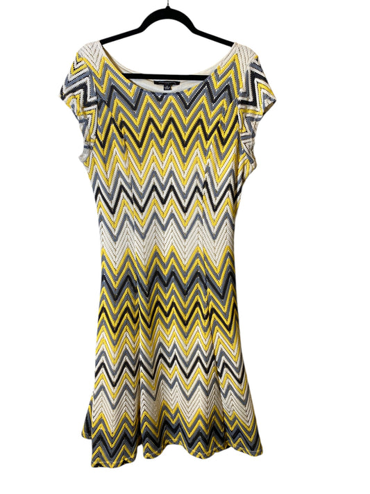 Dress Casual Midi By Sharagano In Yellow, Size: L