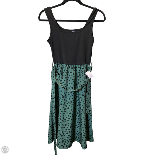 Dress Casual Midi By Shein In Black & Green, Size: Xs