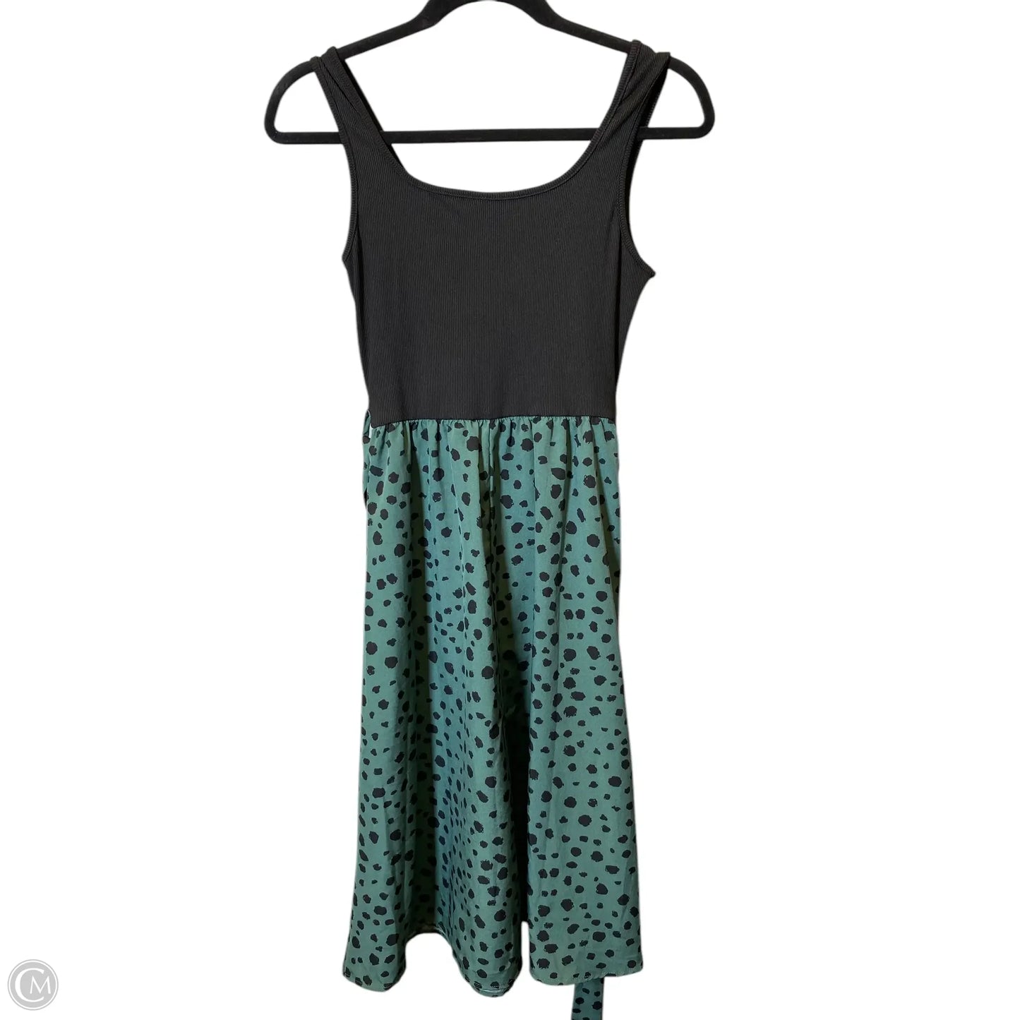 Dress Casual Midi By Shein In Black & Green, Size: Xs