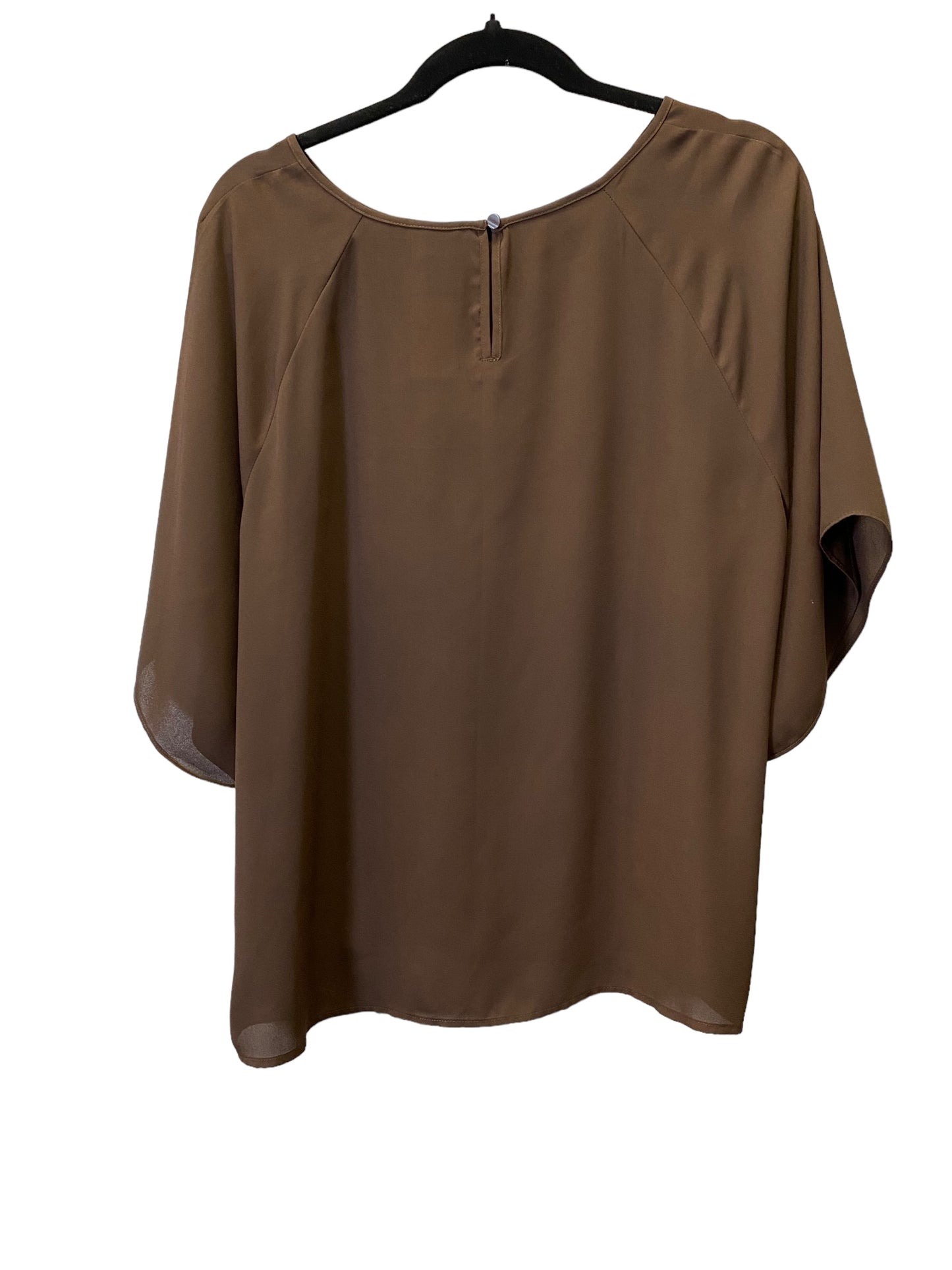 Brown Top 3/4 Sleeve Worthington, Size L