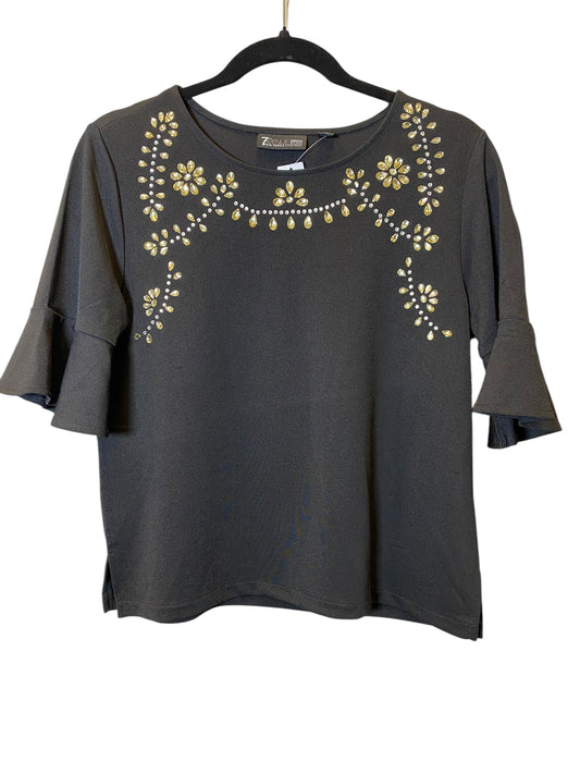 Top 3/4 Sleeve By New York And Co In Black, Size: S