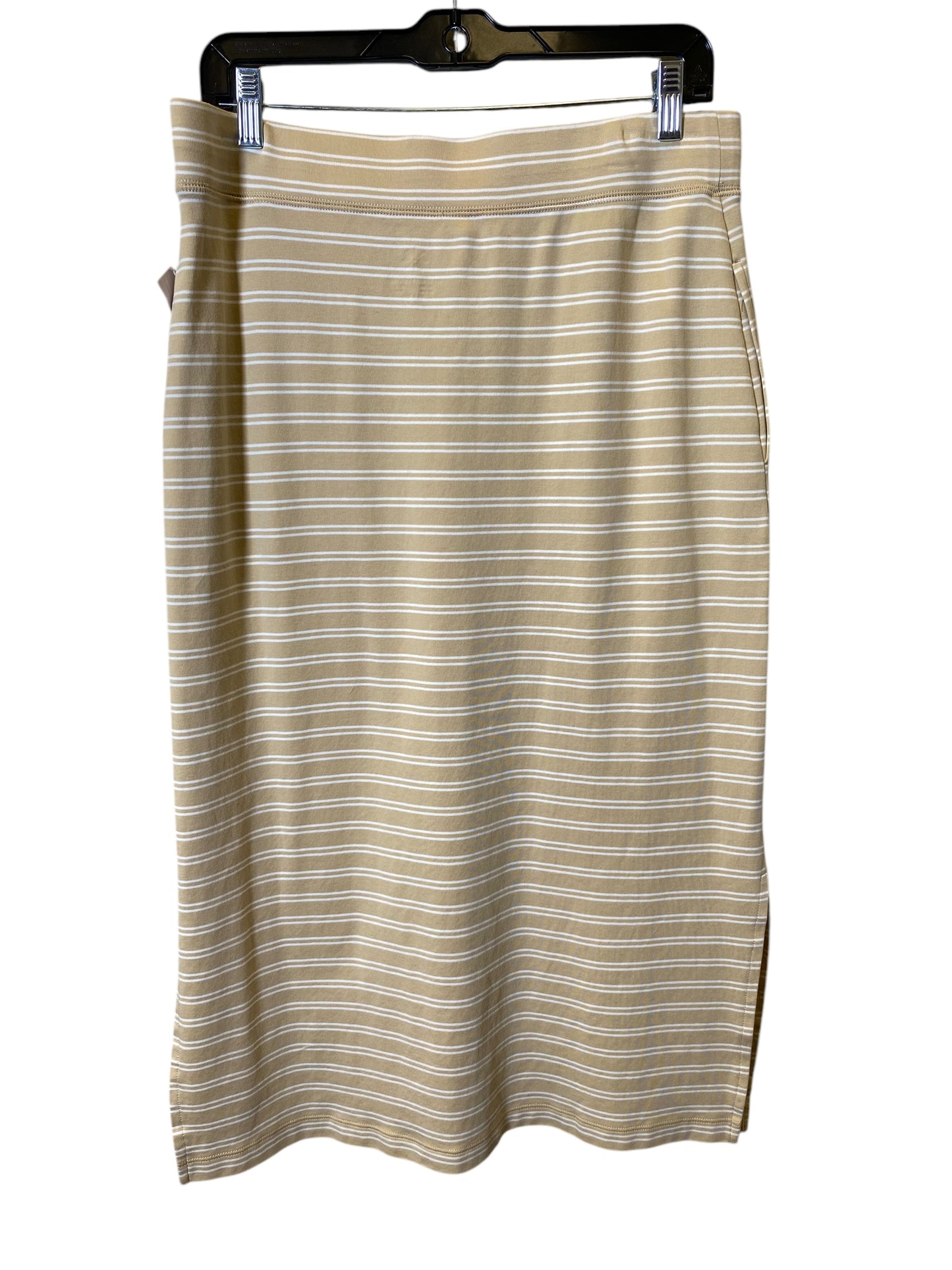 Skirt Midi By Isaac Hazan In Striped Pattern, Size: 10