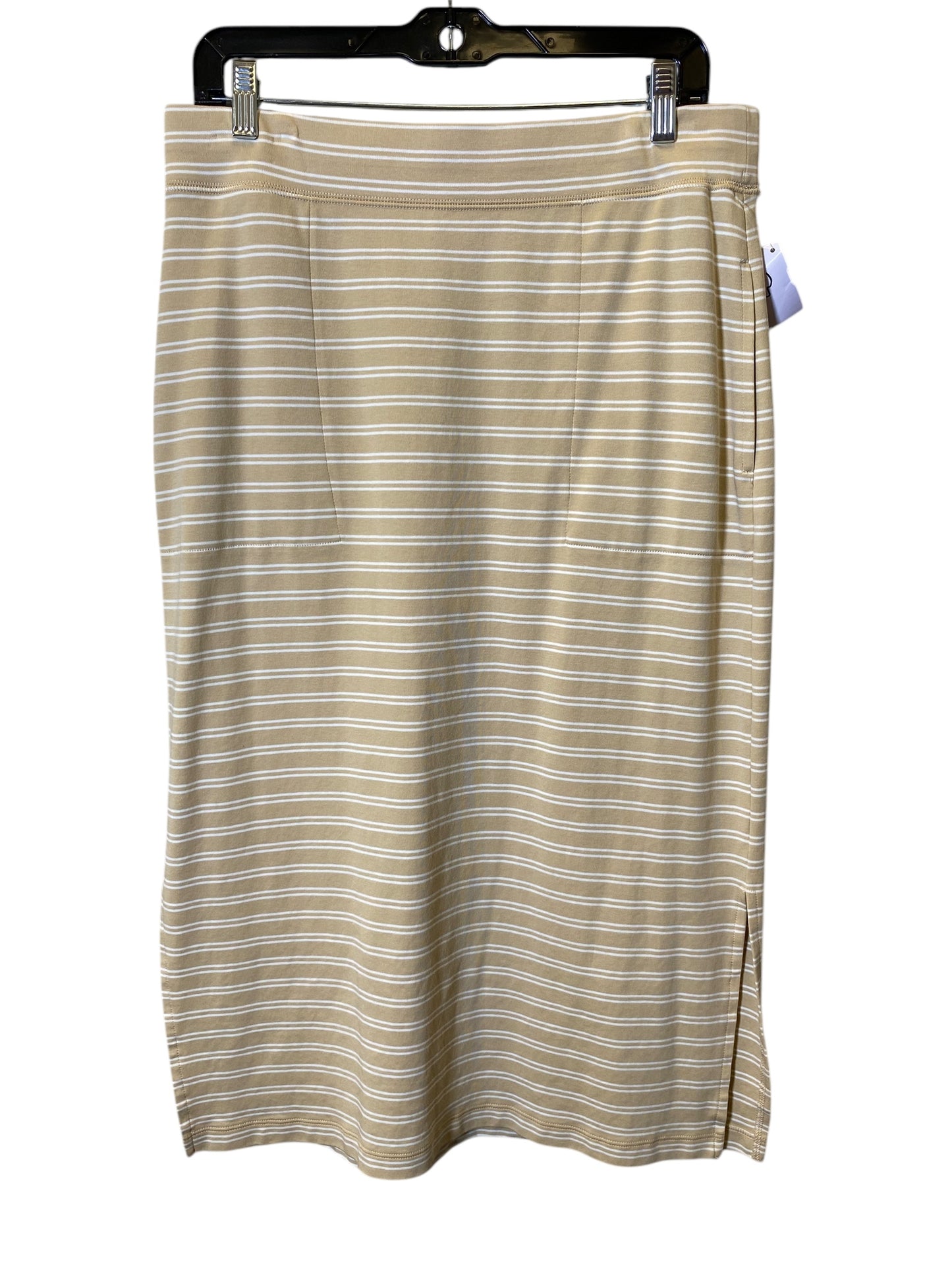 Skirt Midi By Isaac Hazan In Striped Pattern, Size: 10