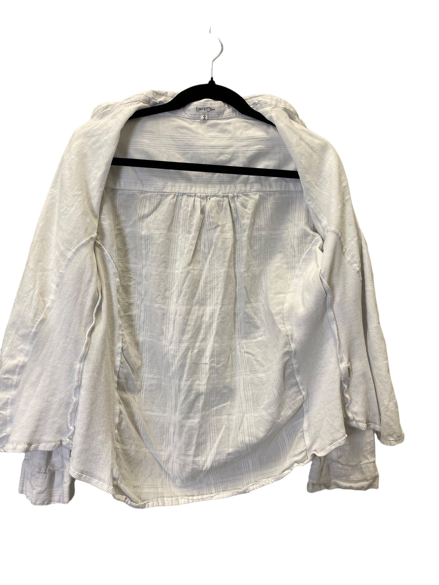 White Blouse Long Sleeve Eden & Olivia, Size L