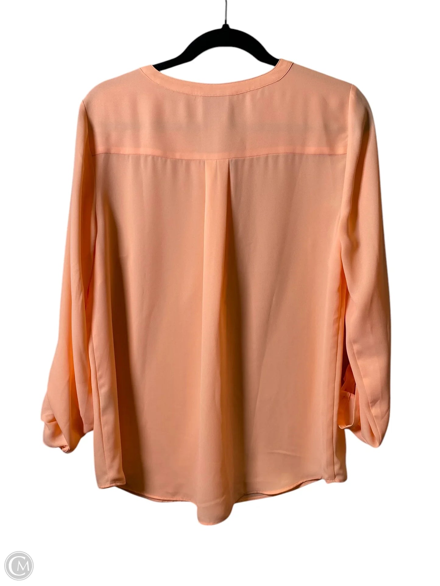 Blouse Long Sleeve By Cmc In Orange, Size: M