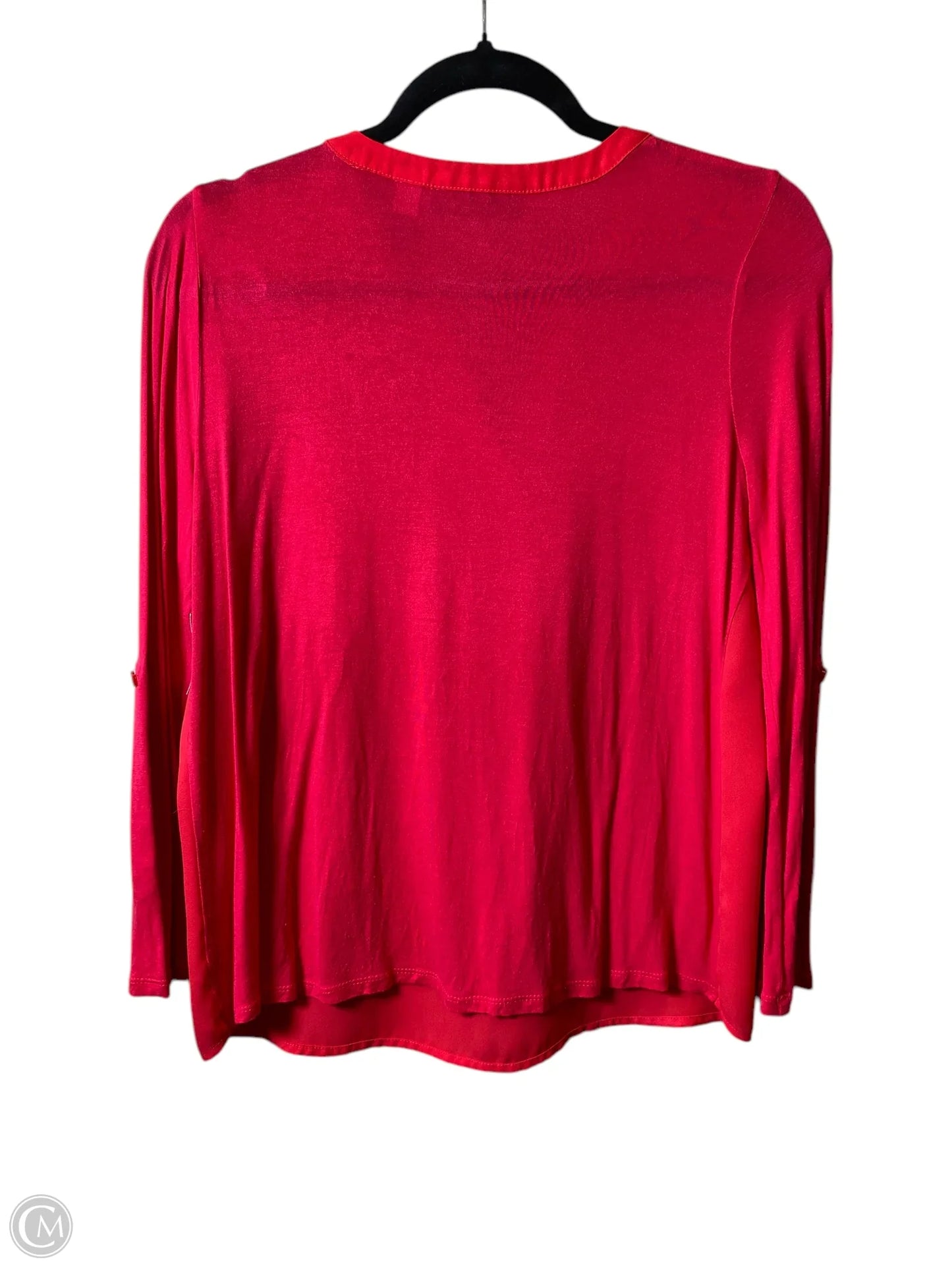 Blouse Long Sleeve By Inc In Red, Size: M