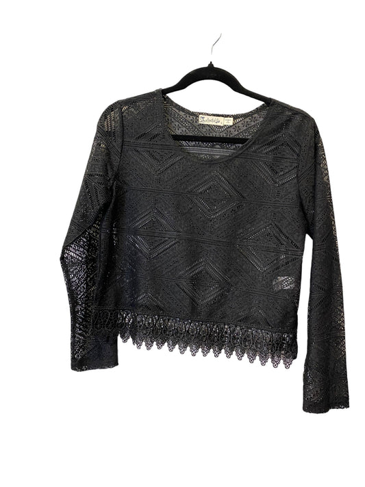 Top Long Sleeve By Cmc In Black, Size: S