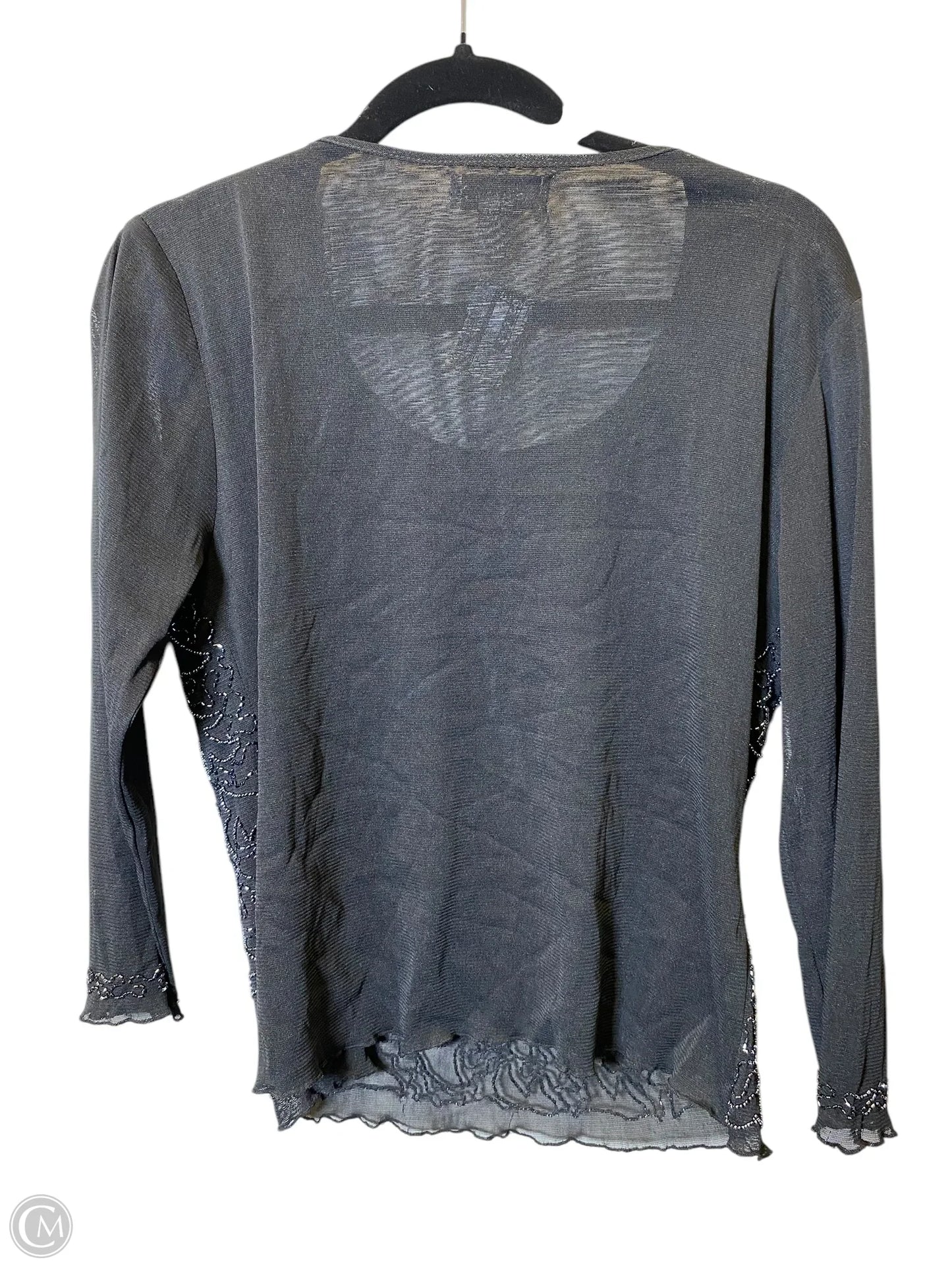 Top Long Sleeve By Cmc In Black, Size: M