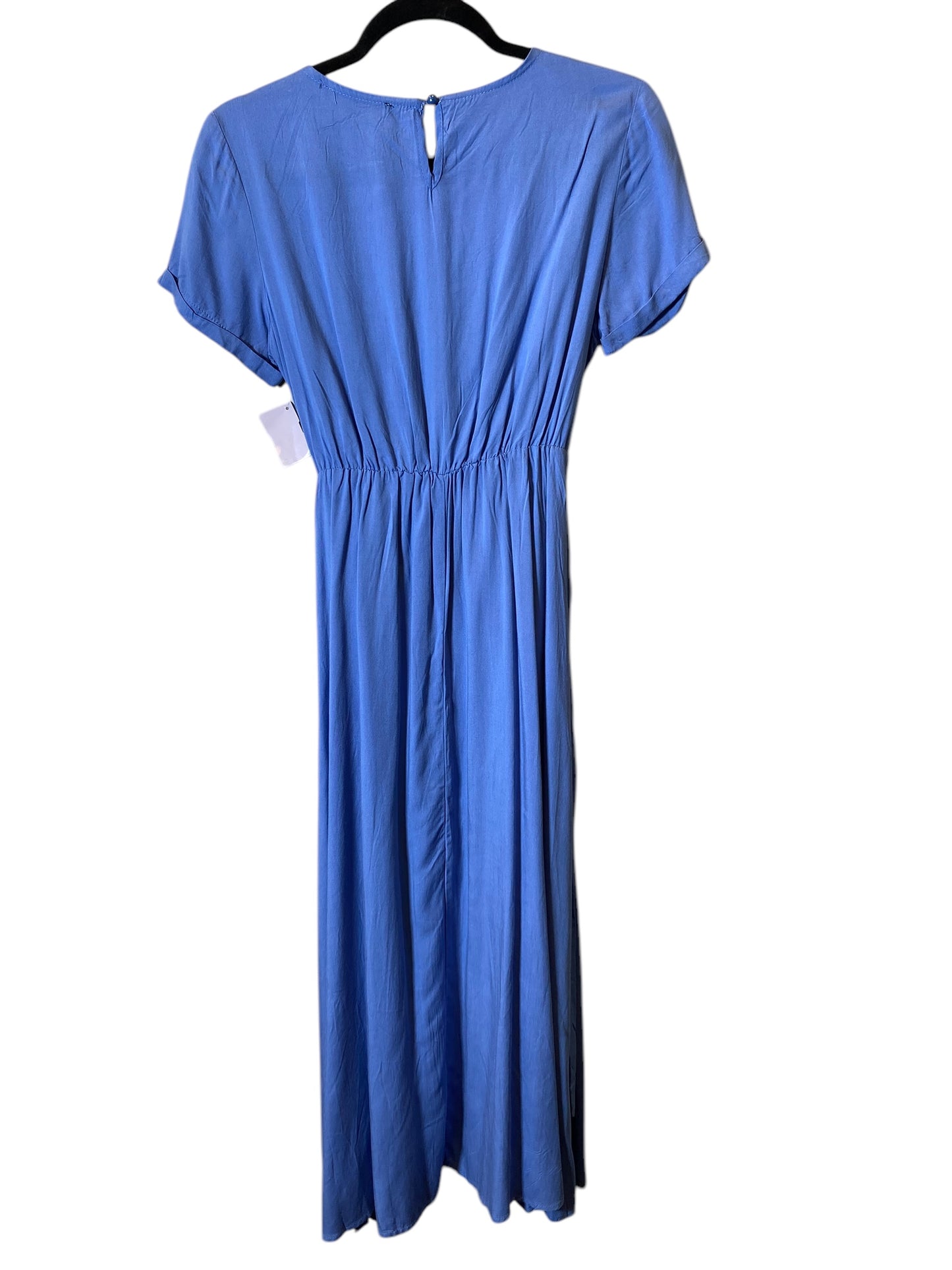 Dress Casual Midi By Simple In Blue, Size: S