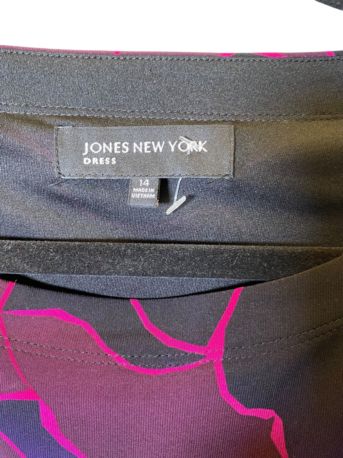 Dress Work By Jones New York In Black & Purple, Size: L