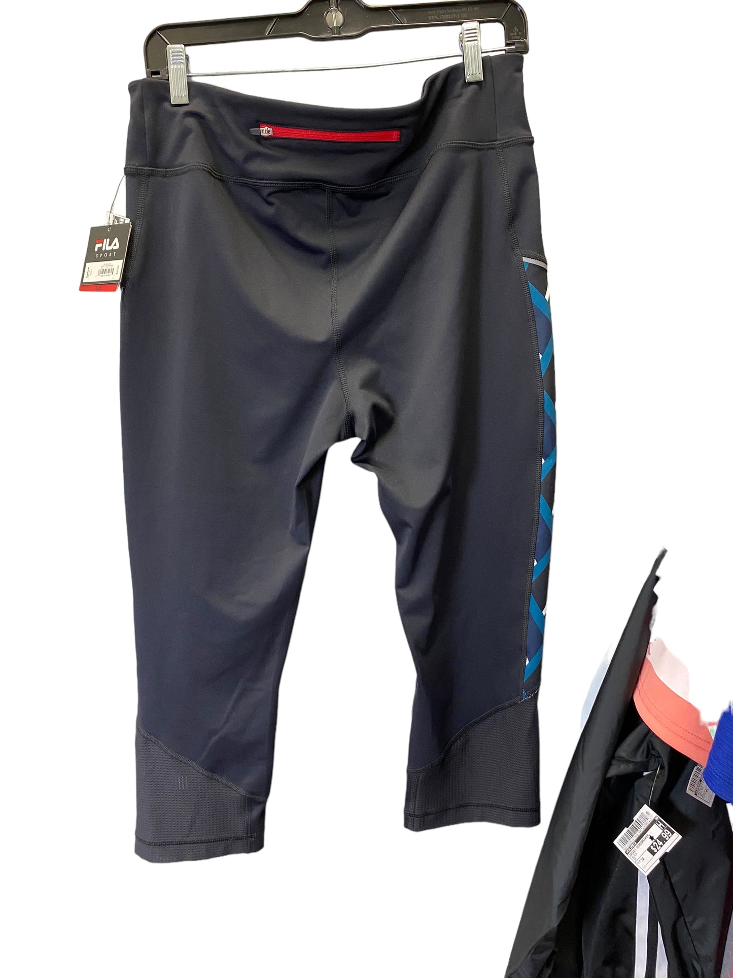 Athletic Capris By Fila In Black, Size: L