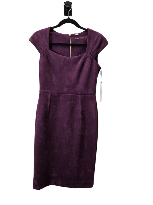 Purple Dress Work Calvin Klein, Size S