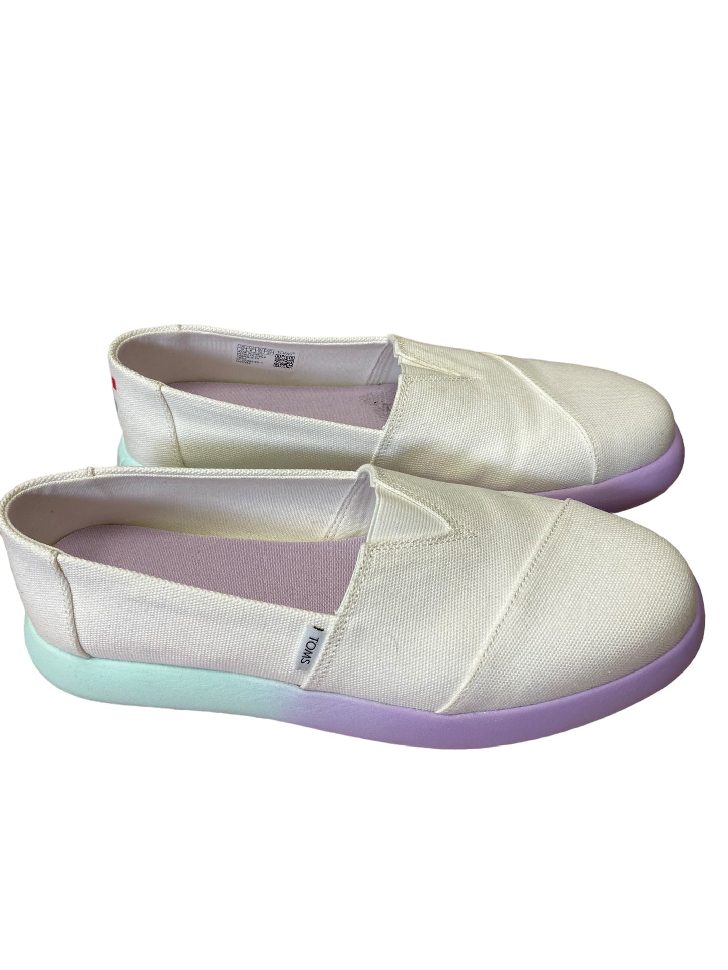 Shoes Platform By Toms In Purple & White, Size: 10