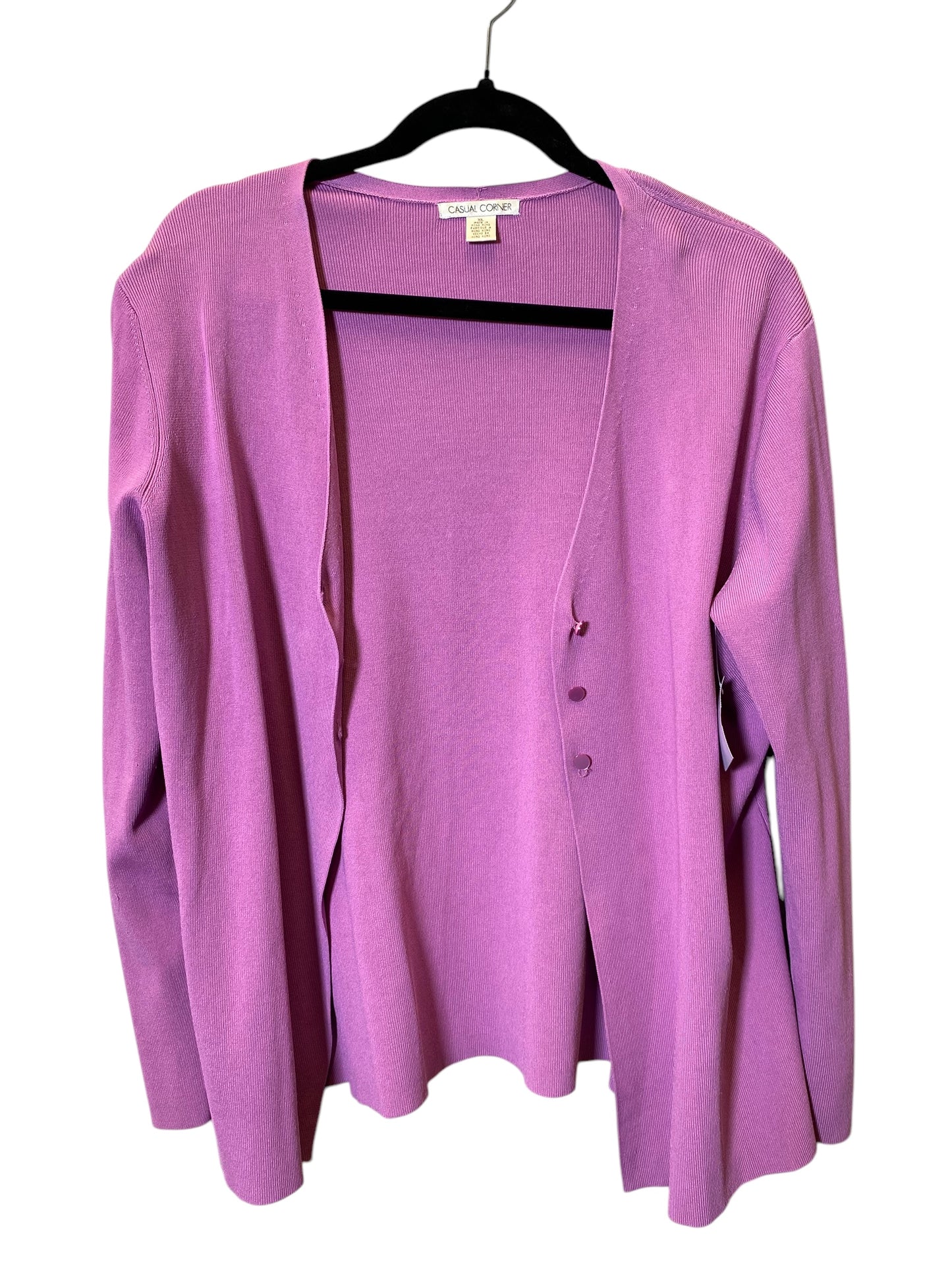 Jacket Other By Casual Corner In Purple, Size: Xl