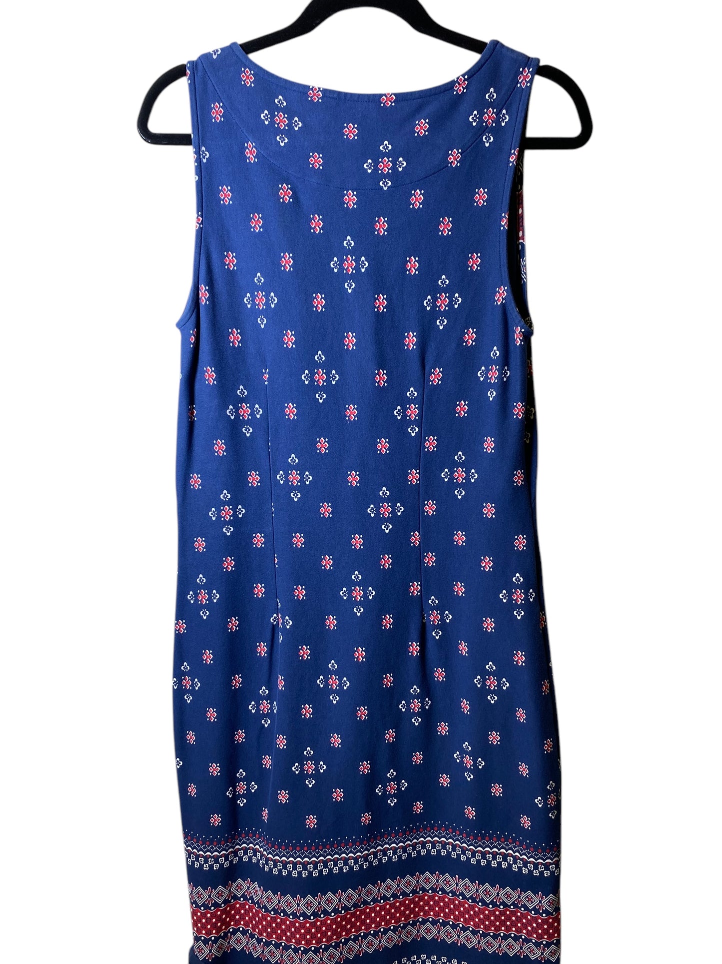 Dress Casual Midi By Talbots In Navy, Size: M