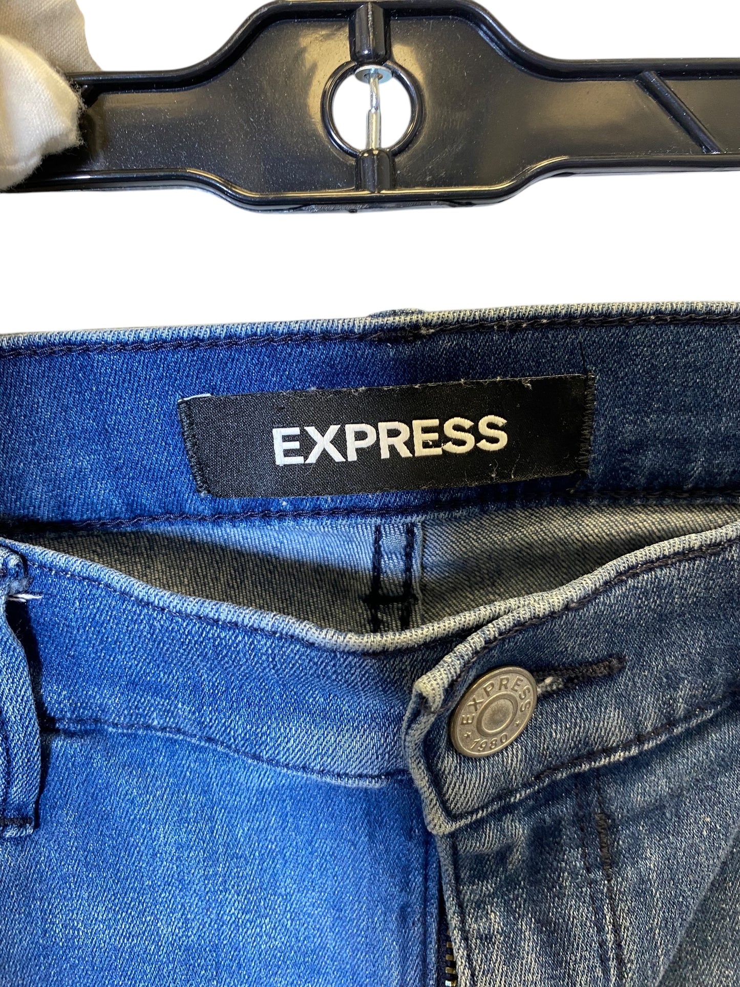 Jeans Boyfriend By Express In Blue Denim, Size: 10