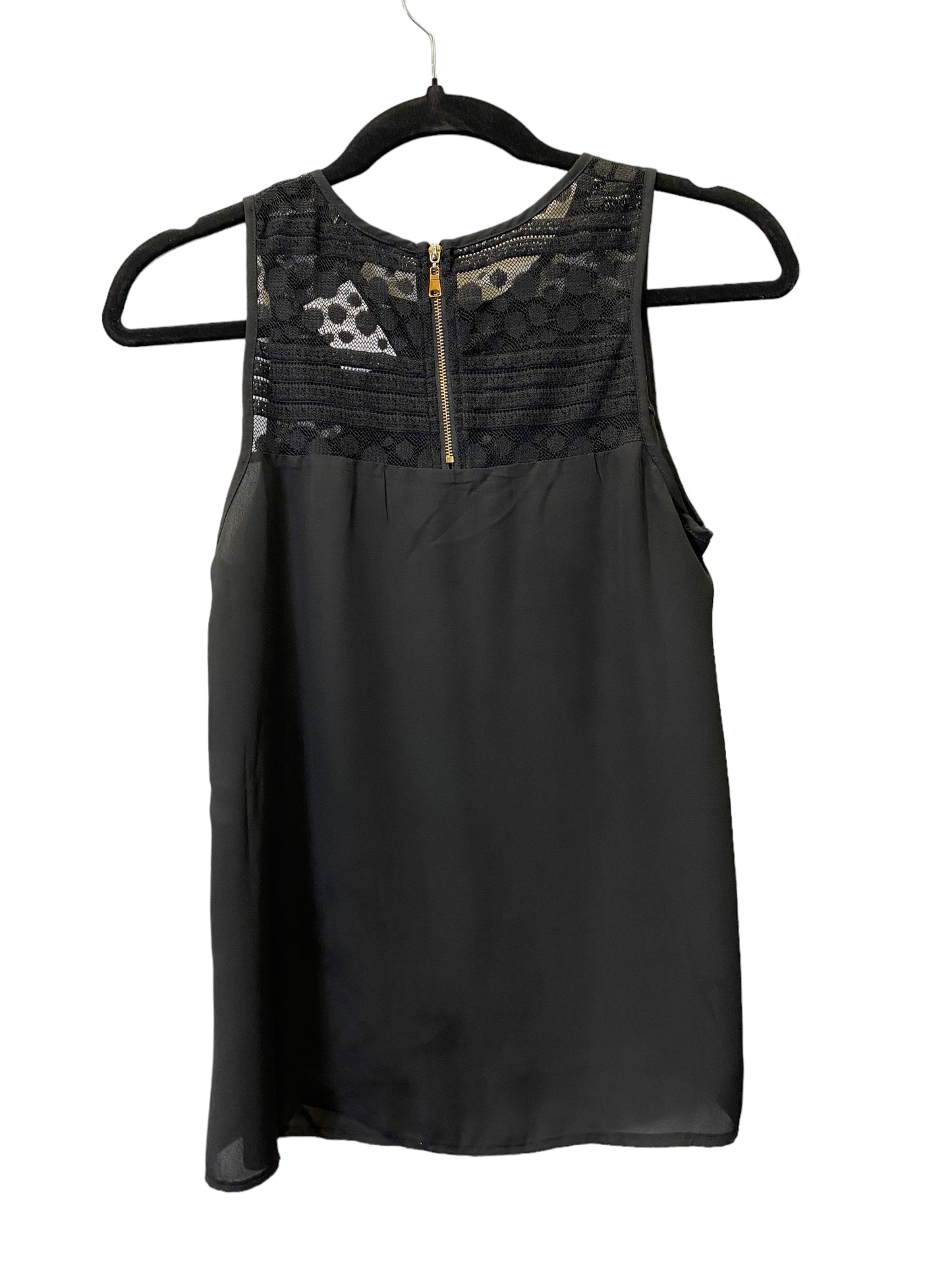 Black Top Sleeveless Clothes Mentor, Size Xs