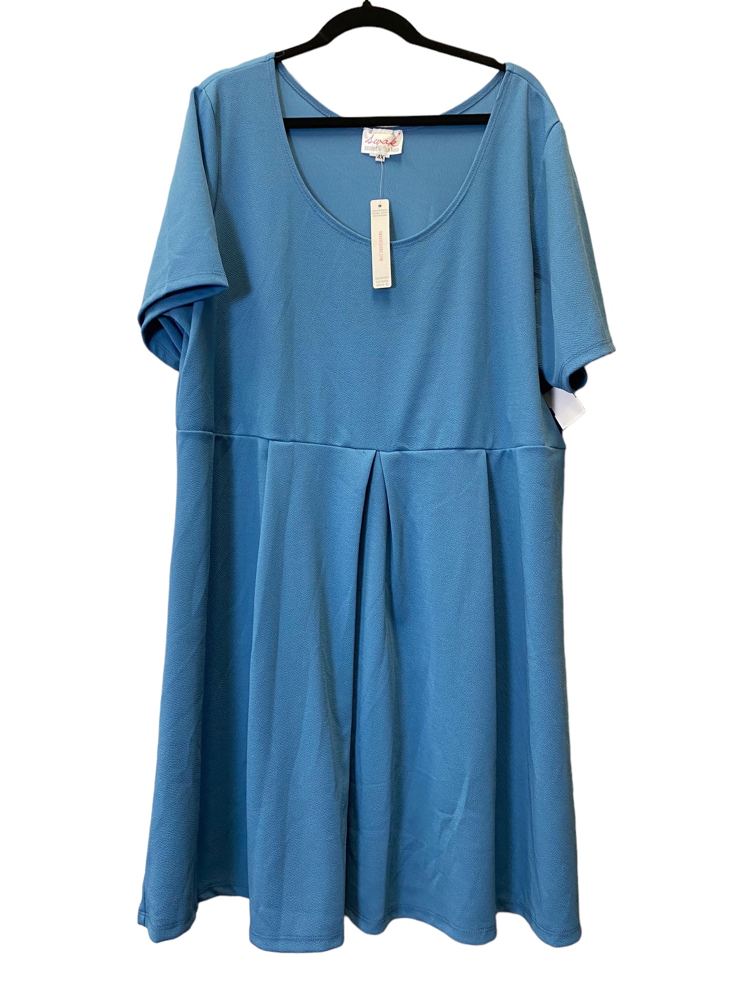 Dress Casual Midi By Clothes Mentor In Blue, Size: 4x