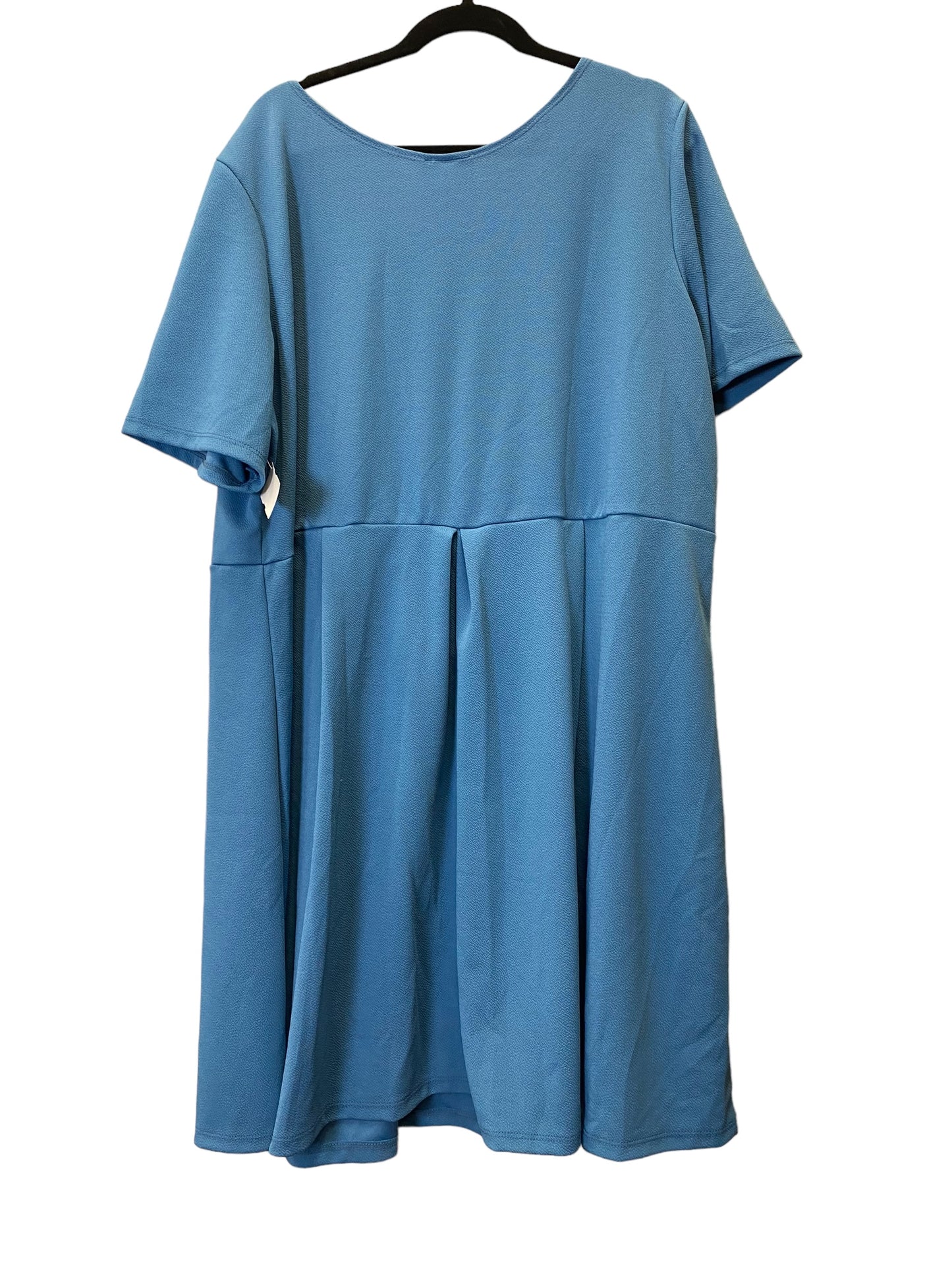 Dress Casual Midi By Clothes Mentor In Blue, Size: 4x