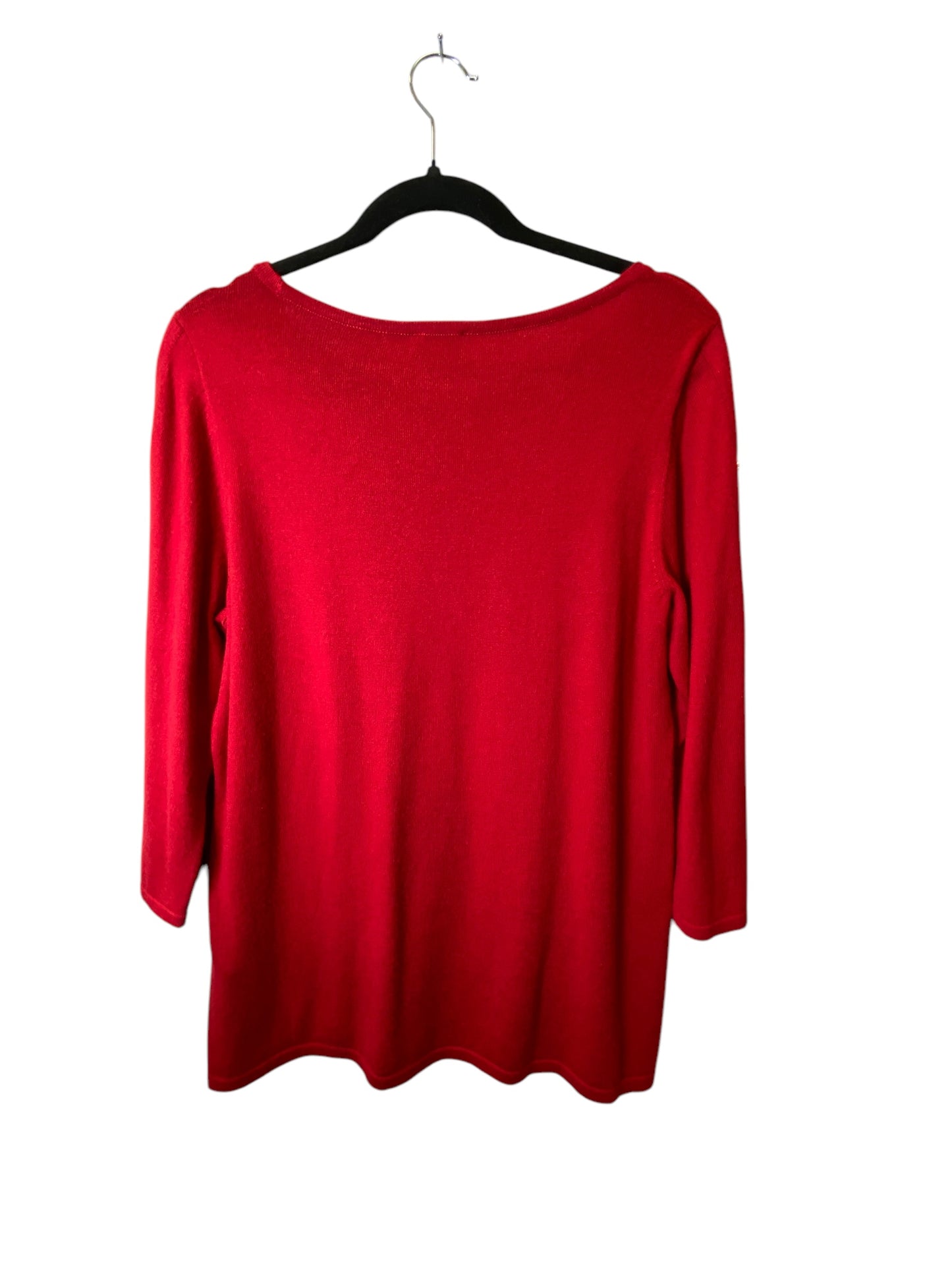 Sweater By Chicos In Red, Size: S