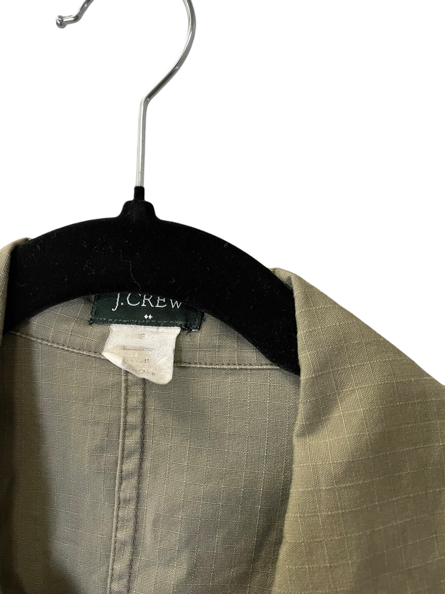 Jacket Moto By J. Crew In Green, Size: S